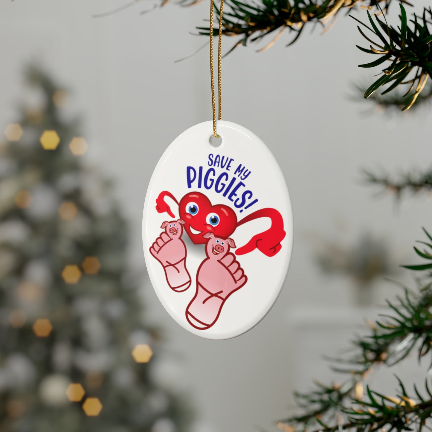 Save My Piggies Ceramic Ornaments (1pcs, 5pcs, 10pcs, 20pcs)