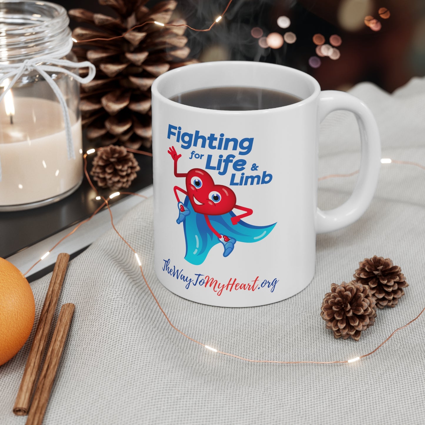 PAD and fighting for life and limb Ceramic Mug 11oz
