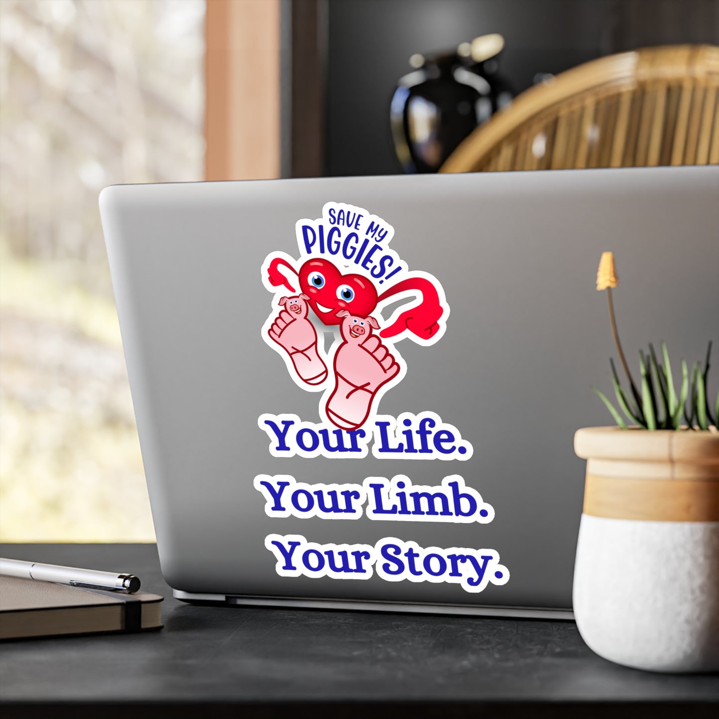 Save My Piggies Kiss-Cut Vinyl Decals