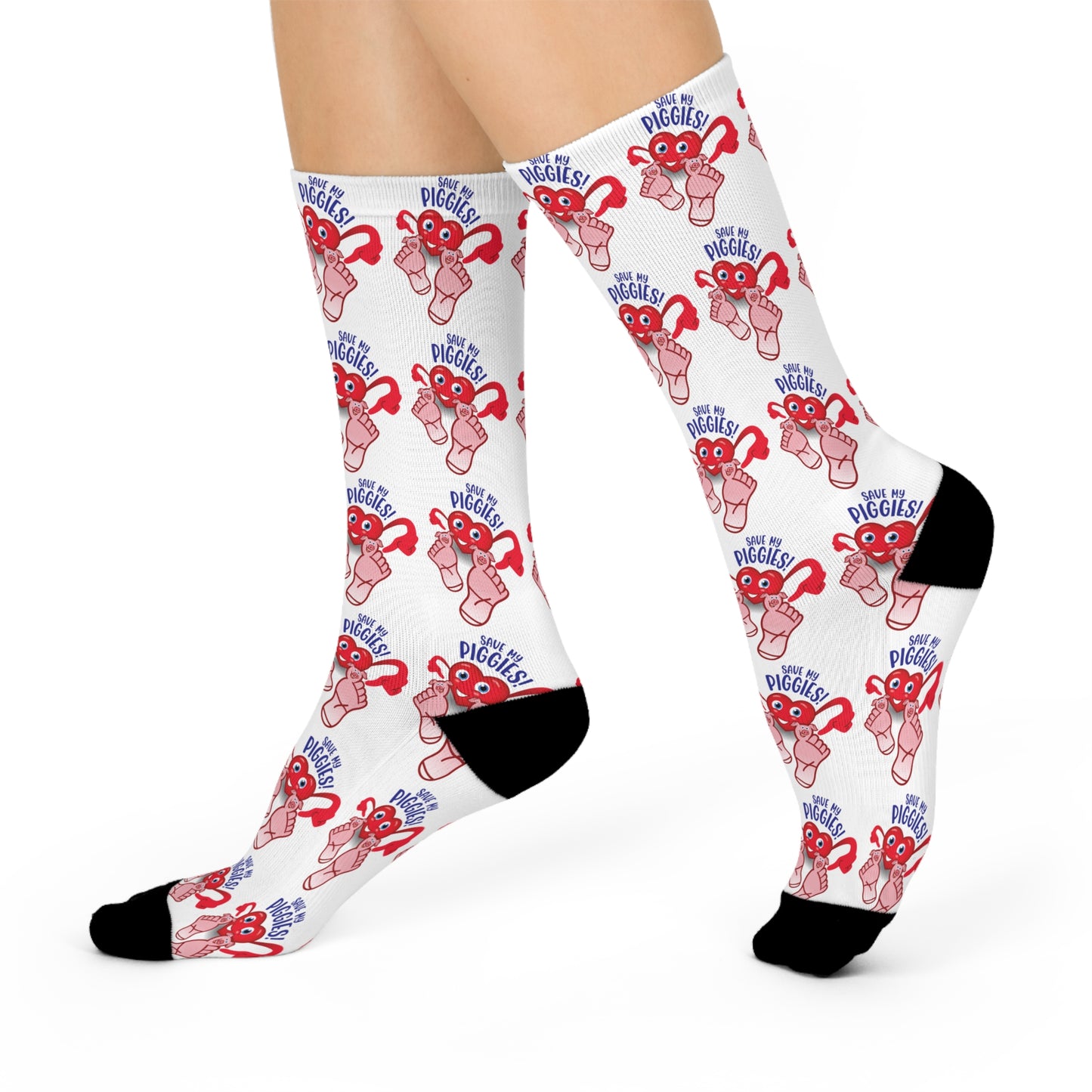 Save My Piggies Cushioned Crew Socks