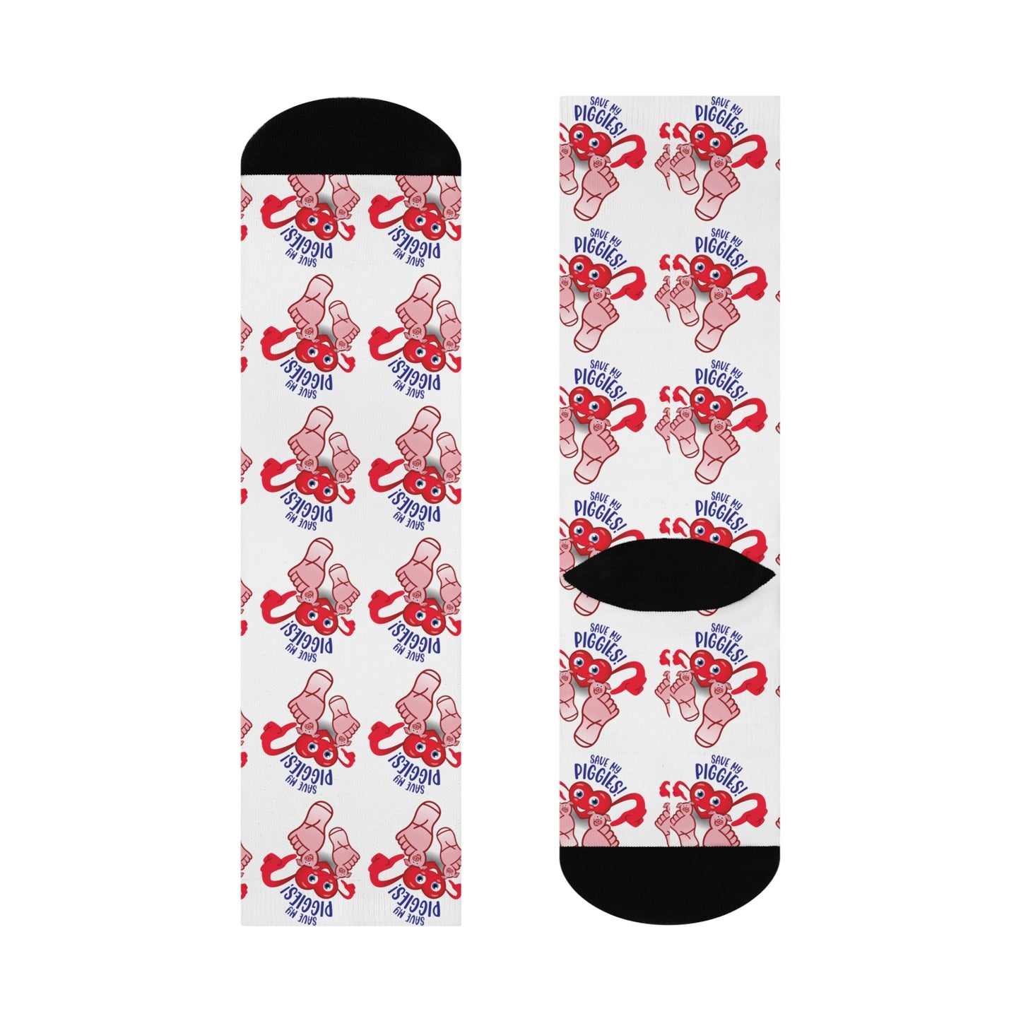 Save My Piggies Cushioned Crew Socks