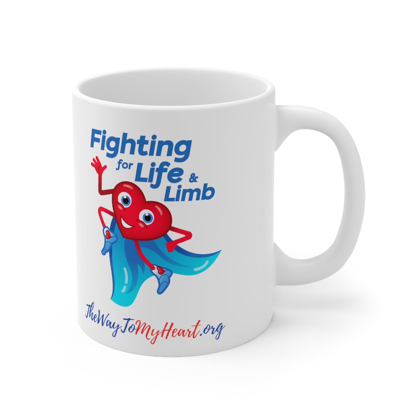 PAD and fighting for life and limb Ceramic Mug 11oz