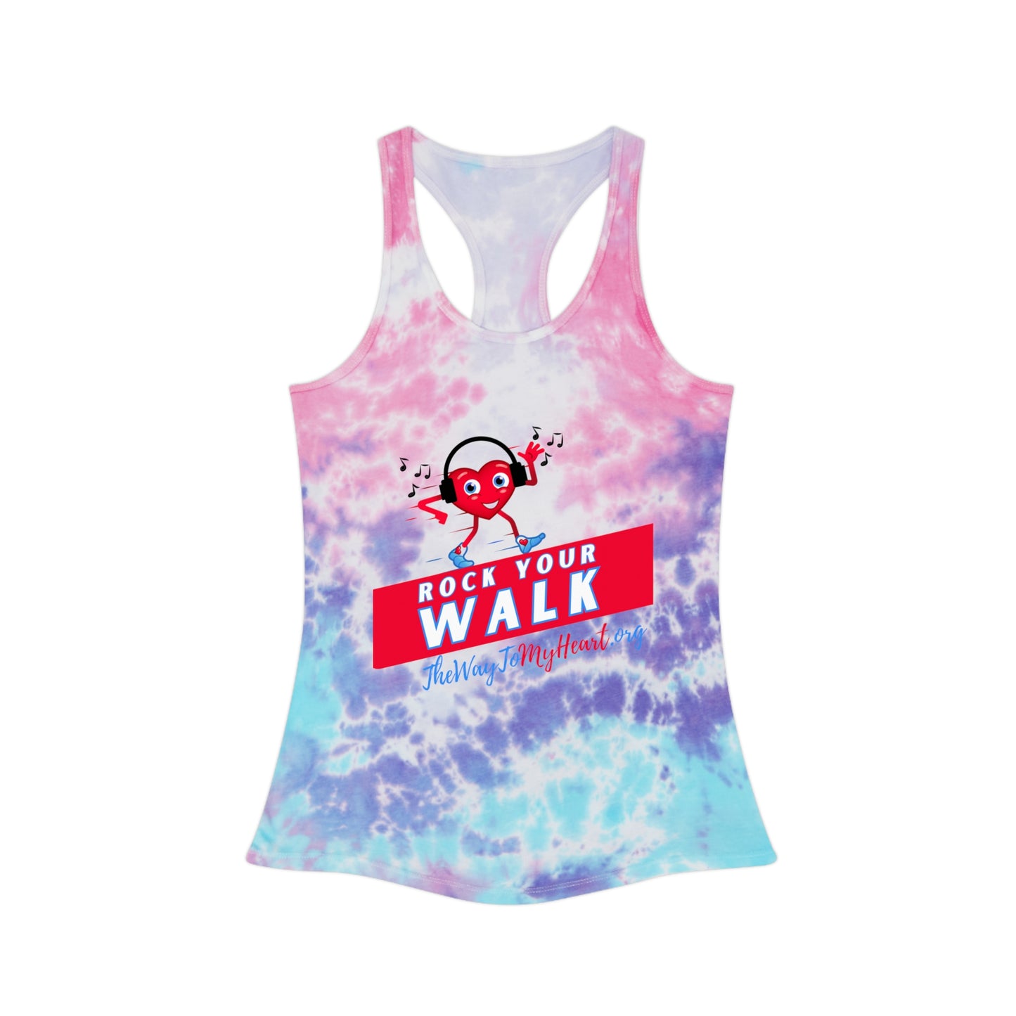 Rock Your Walk Tie Dye Racerback Tank Top