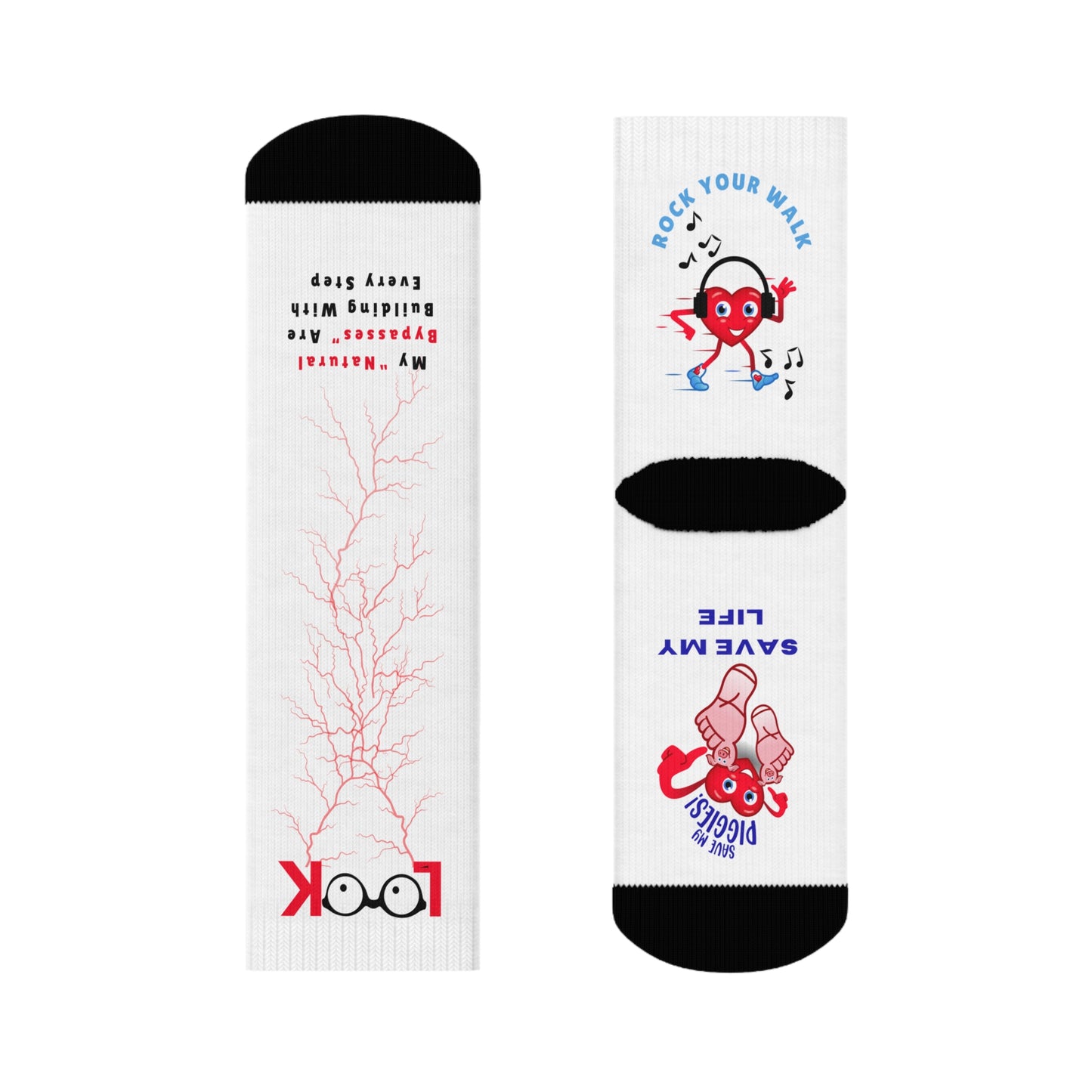 Take off My Socks - Save My Piggies Crew Socks