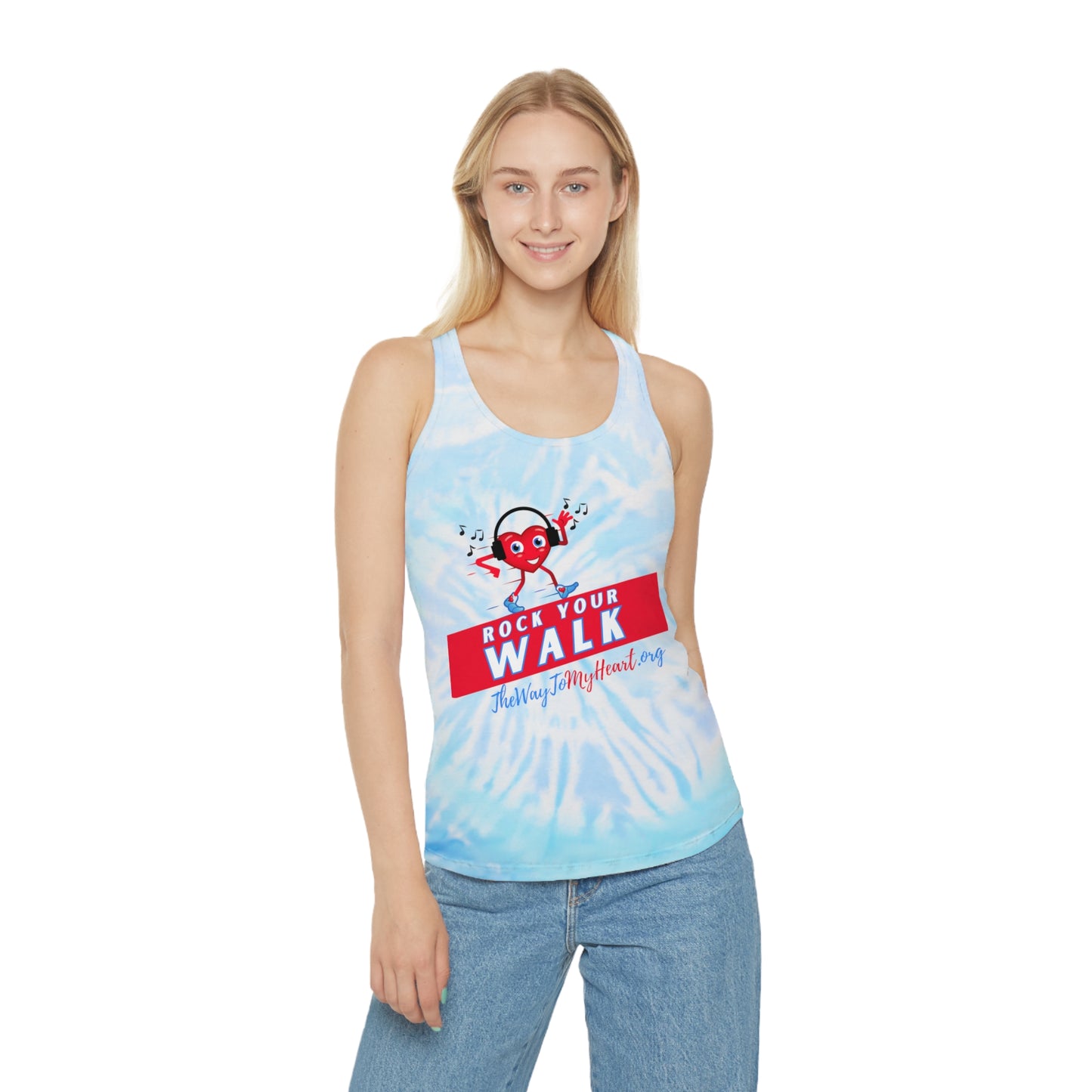 Rock Your Walk Tie Dye Racerback Tank Top