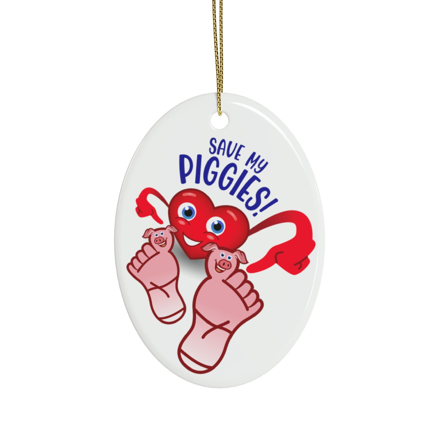 Save My Piggies Ceramic Ornaments (1pcs, 5pcs, 10pcs, 20pcs)