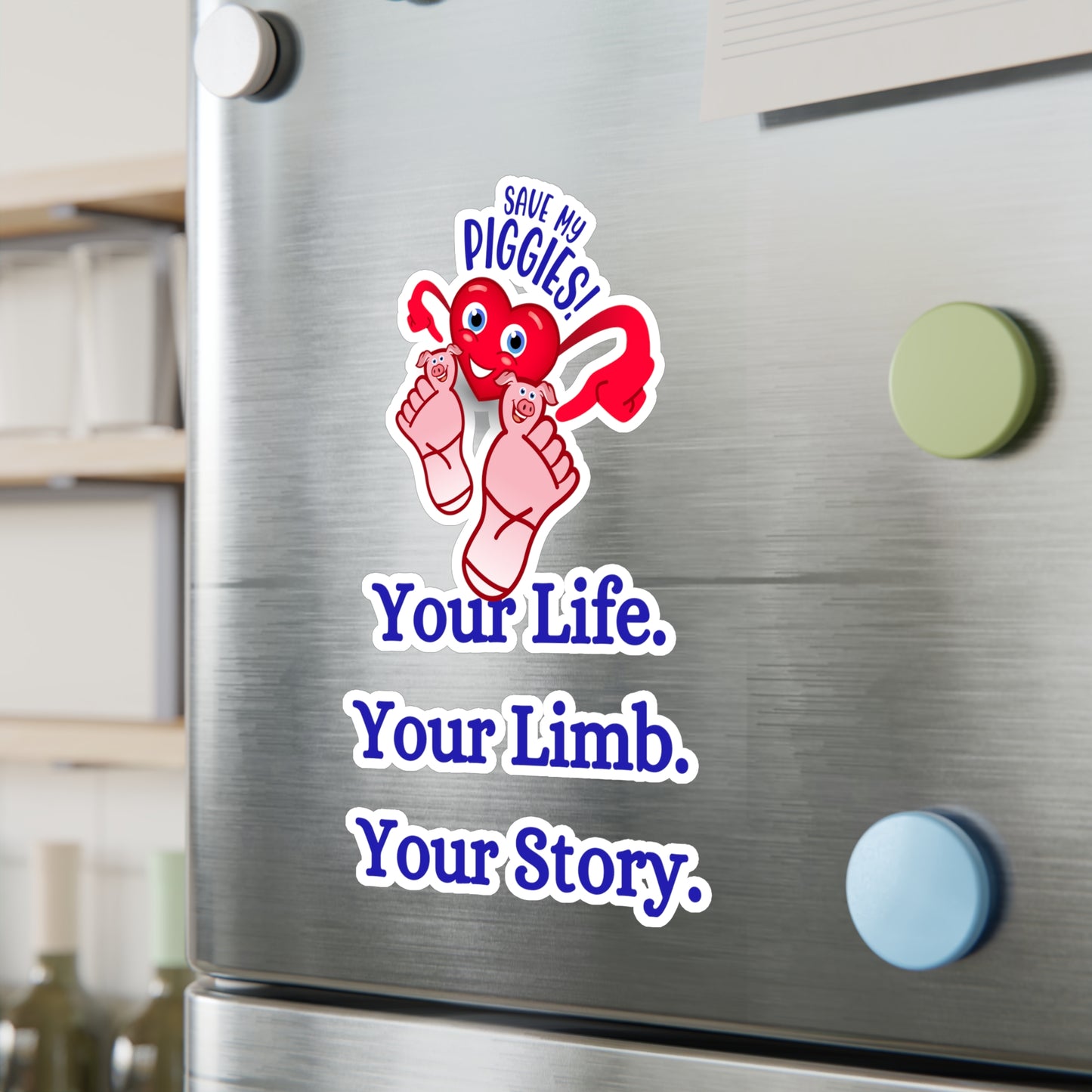 Save My Piggies Kiss-Cut Vinyl Decals
