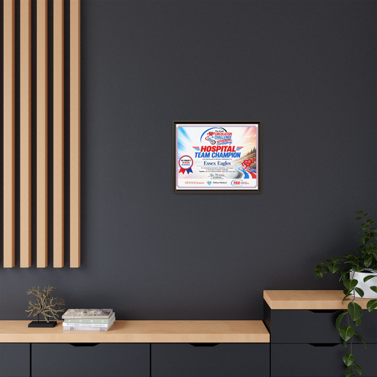 Hospital Champion - Matte Canvas, Framed (Multi-color)