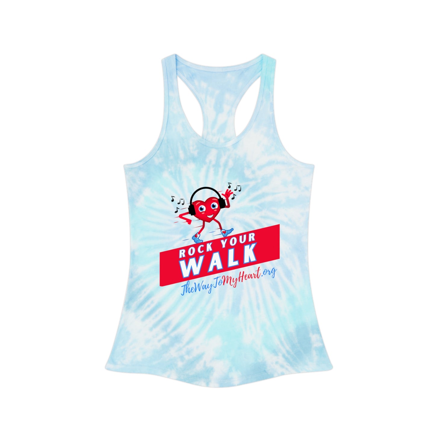 Rock Your Walk Tie Dye Racerback Tank Top