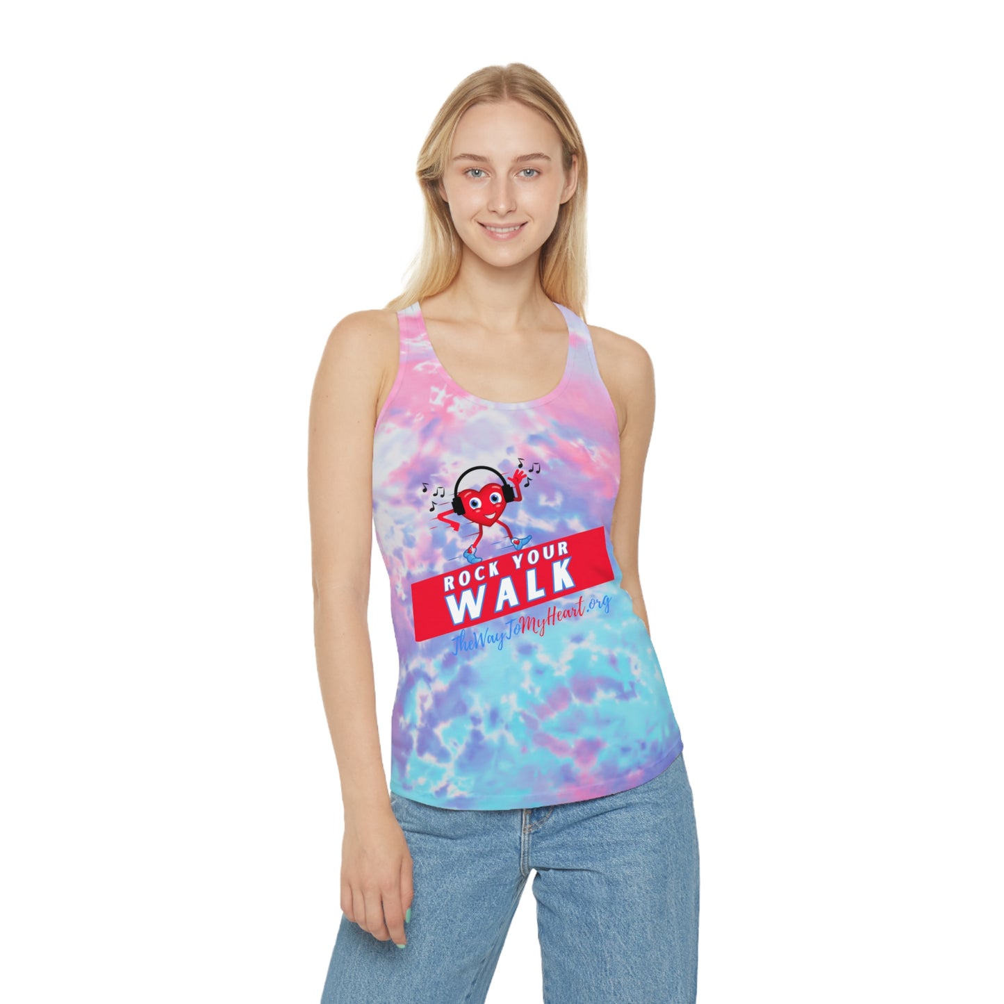 Rock Your Walk Tie Dye Racerback Tank Top