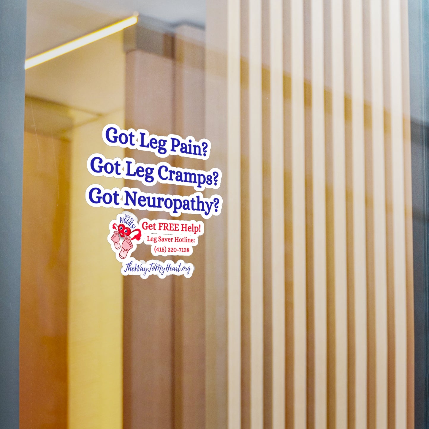 Leg Saver Hotline Decals