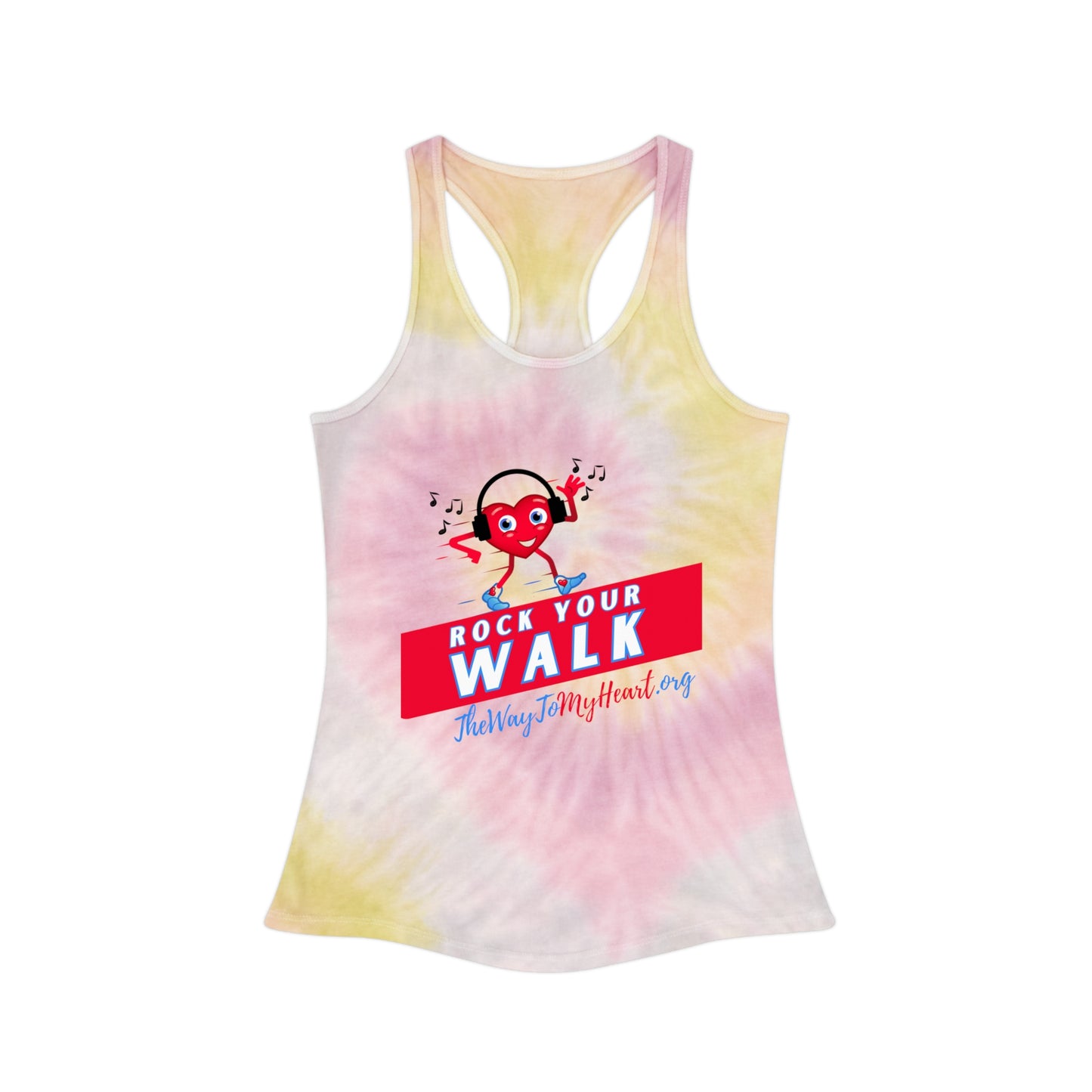 Rock Your Walk Tie Dye Racerback Tank Top