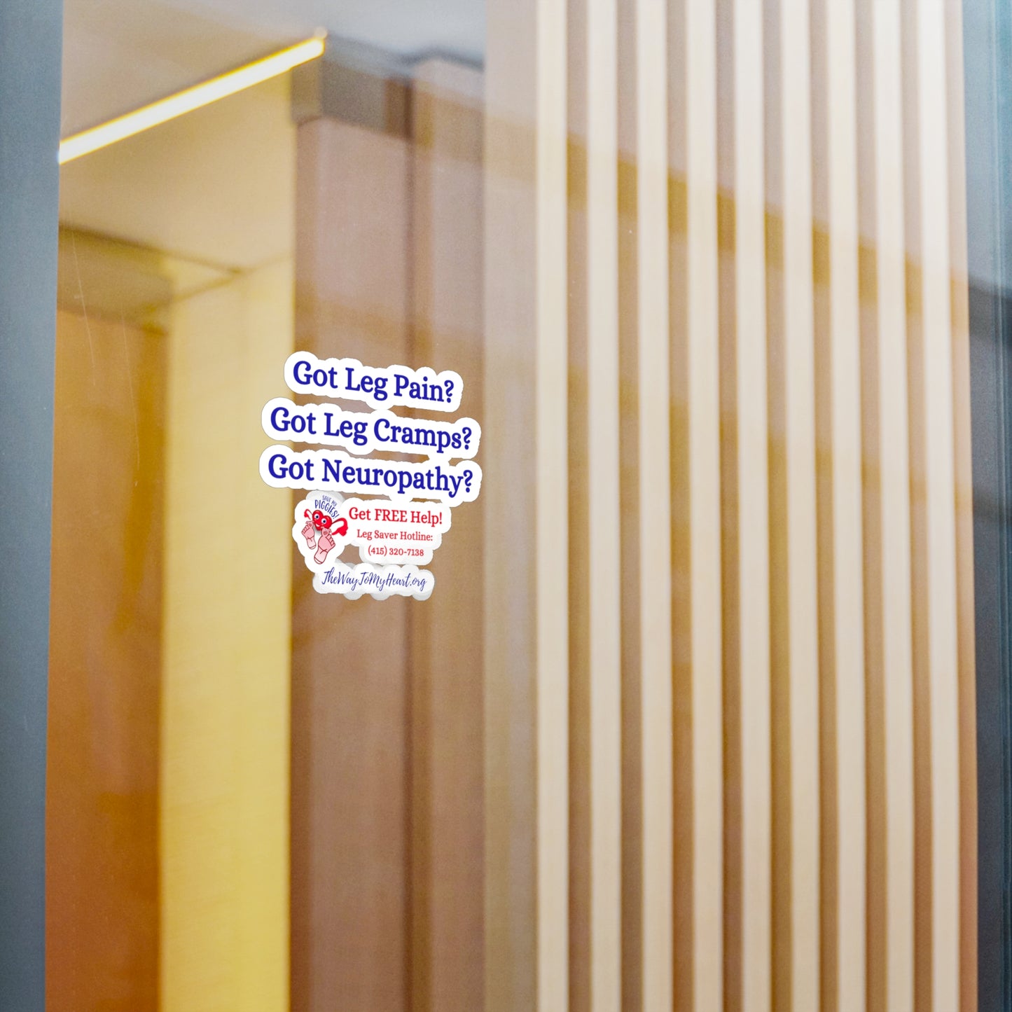 Leg Saver Hotline Decals