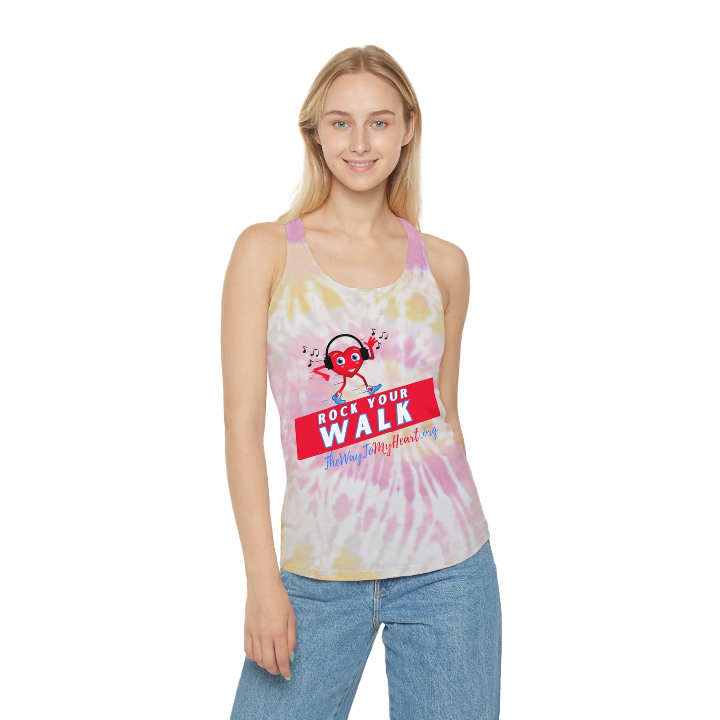 Rock Your Walk Tie Dye Racerback Tank Top