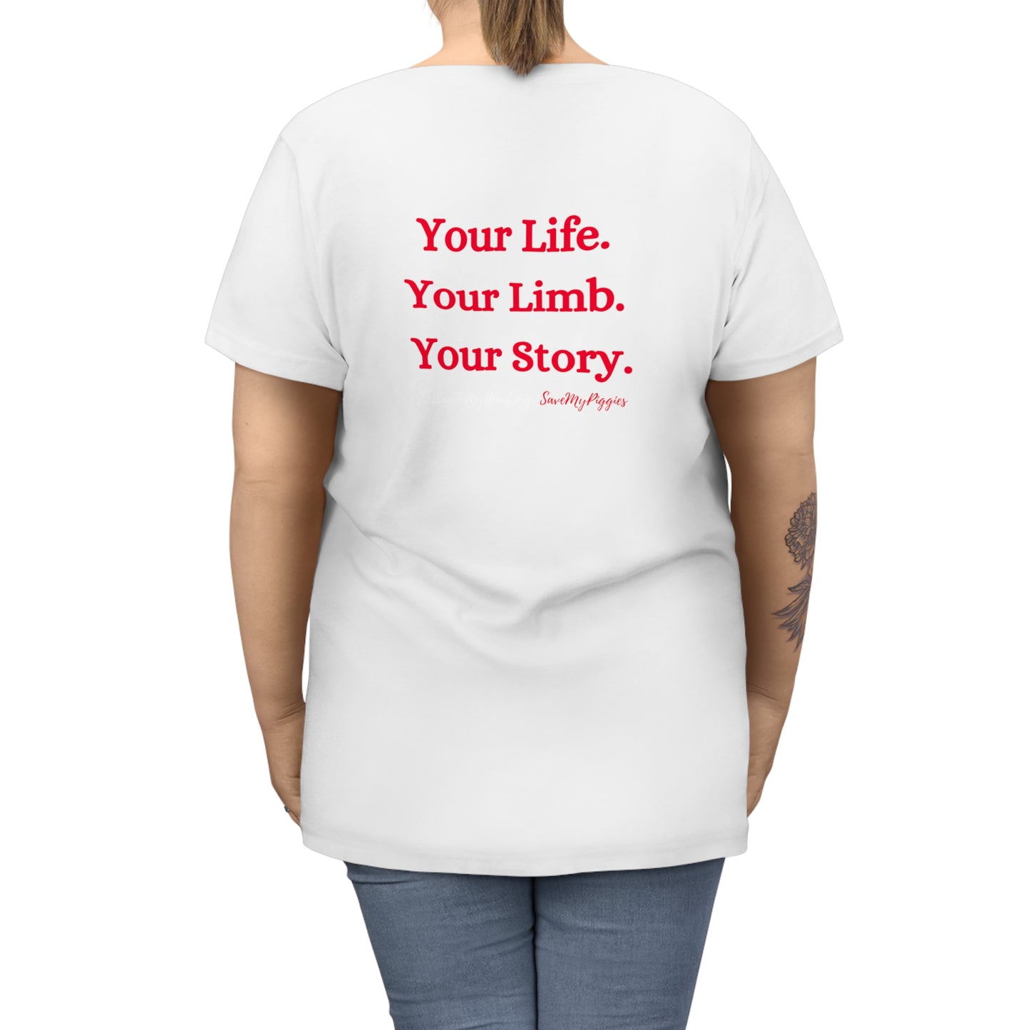 Save My Piggies Women's Curvy Tee