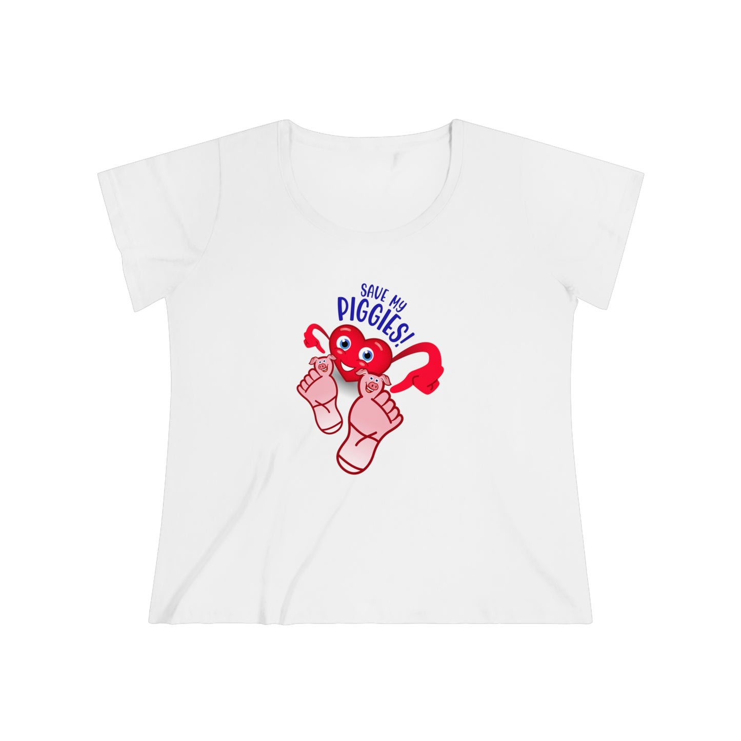 Save My Piggies Women's Curvy Tee