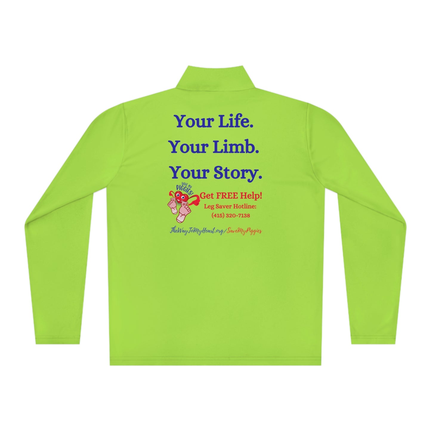 Save My Piggies Unisex Quarter-Zip Pullover