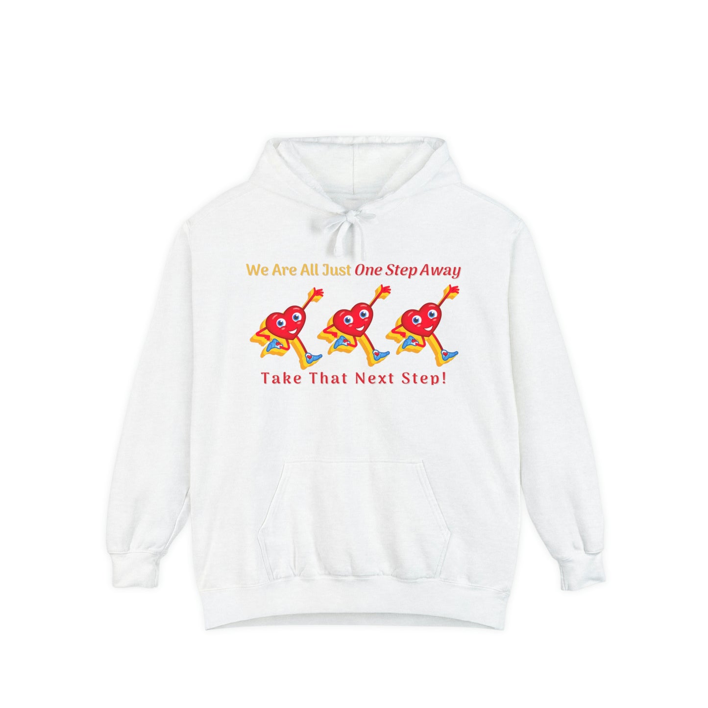 One Step Away Unisex Garment-Dyed Hoodie