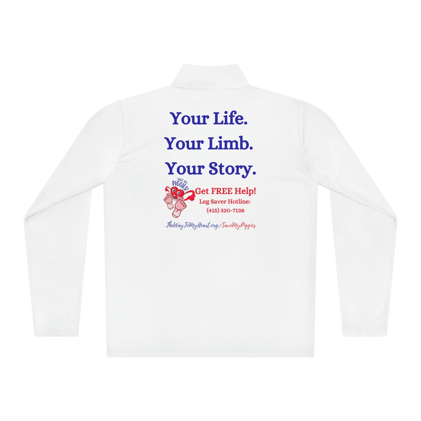 Save My Piggies Unisex Quarter-Zip Pullover