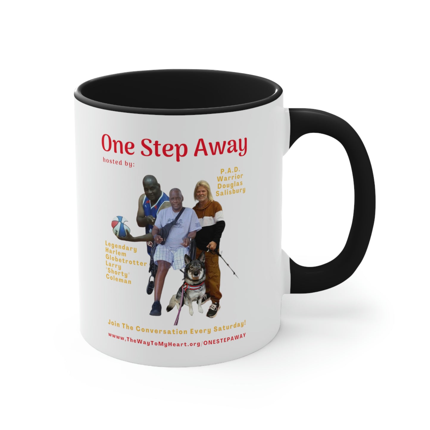 One Step Away Accent Coffee Mug, 11oz