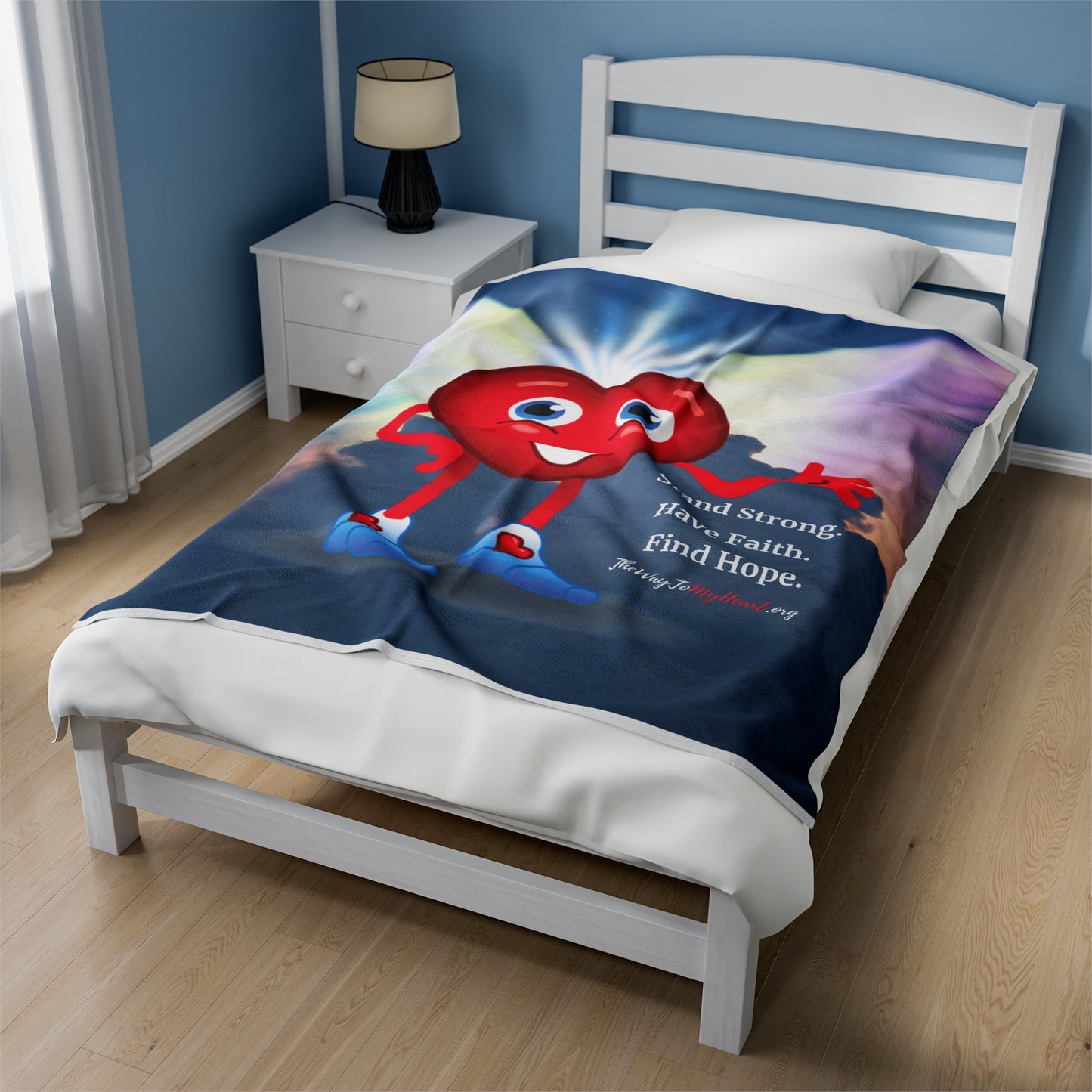 Have Faith Velveteen Plush Blanket