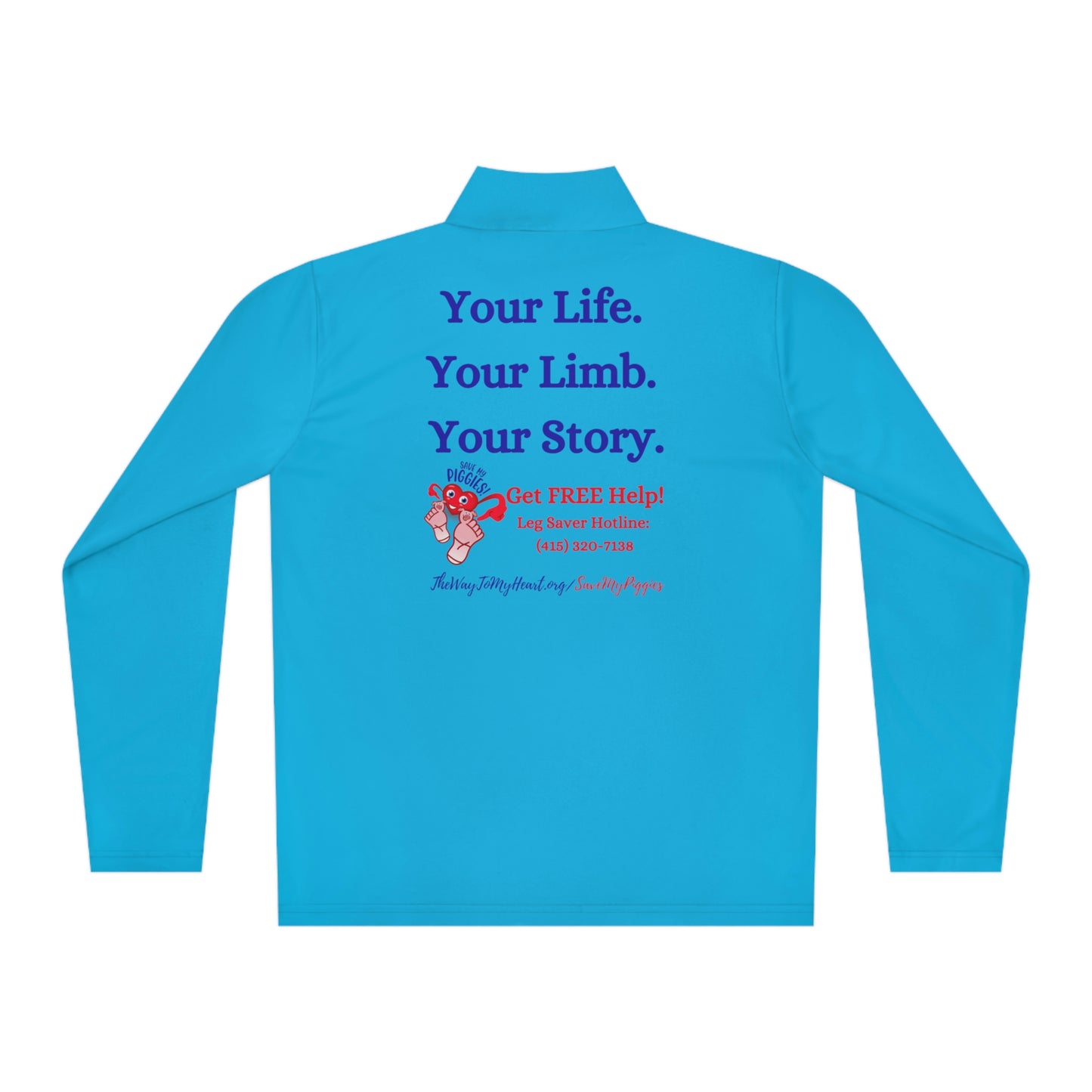 Save My Piggies Unisex Quarter-Zip Pullover