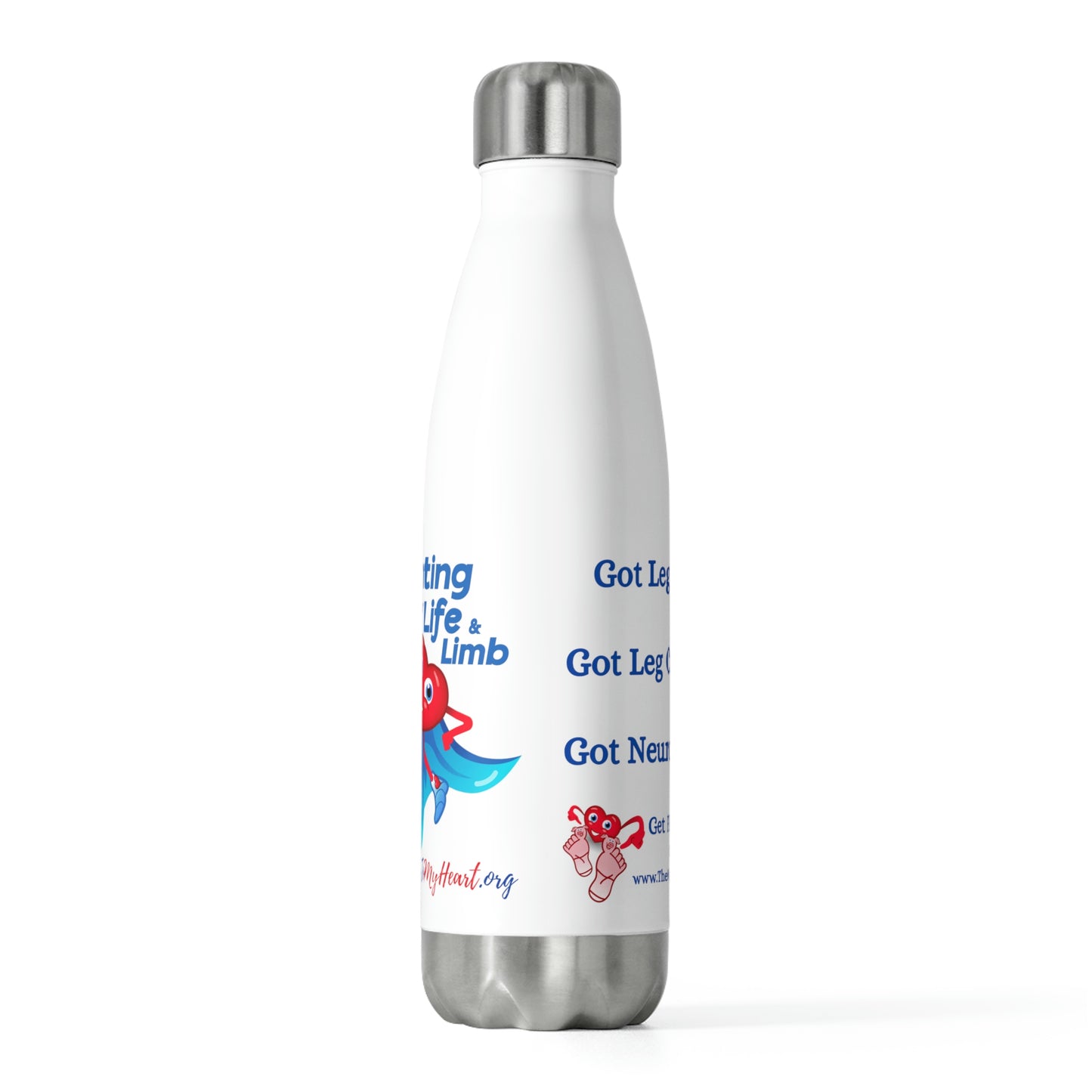 Fighting life and limb 20oz Insulated Bottle