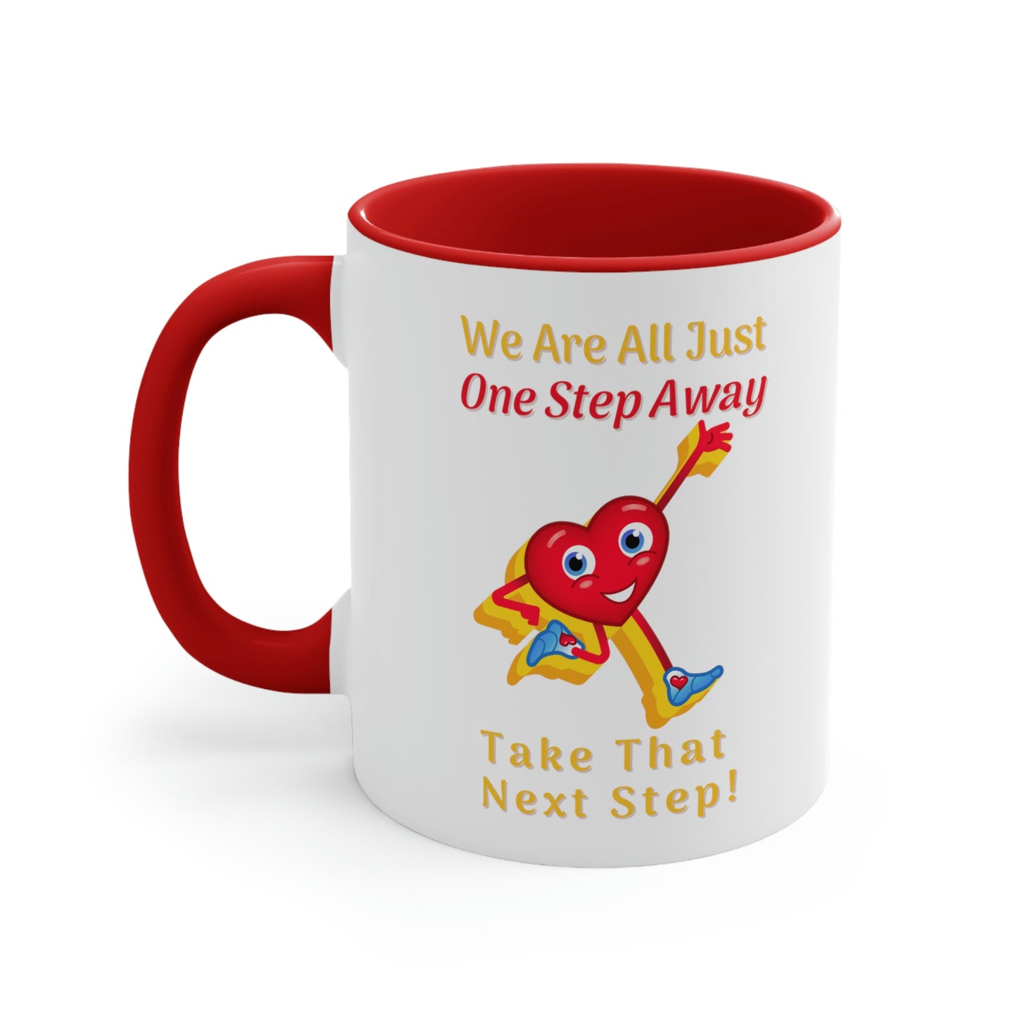 One Step Away Accent Coffee Mug, 11oz