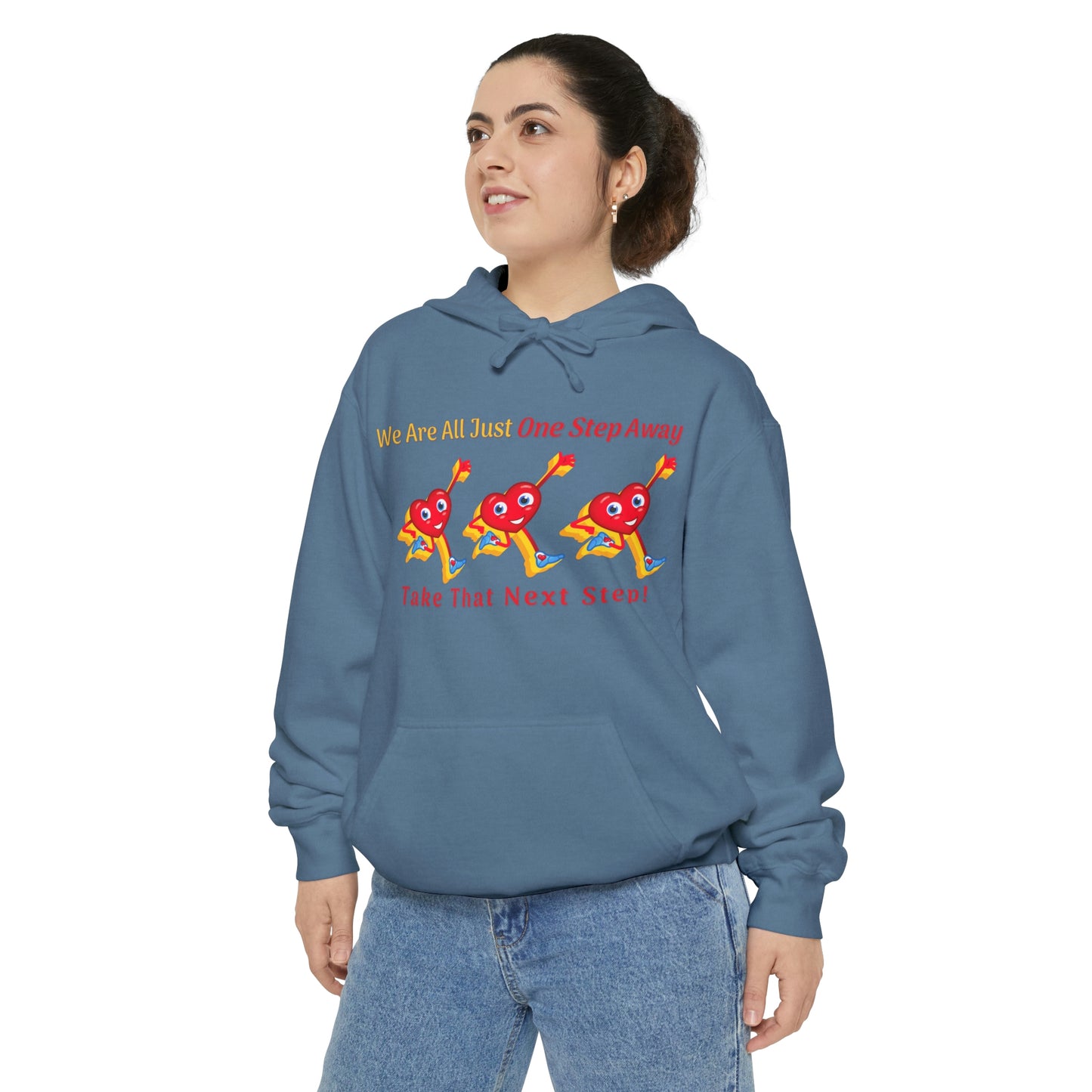One Step Away Unisex Garment-Dyed Hoodie