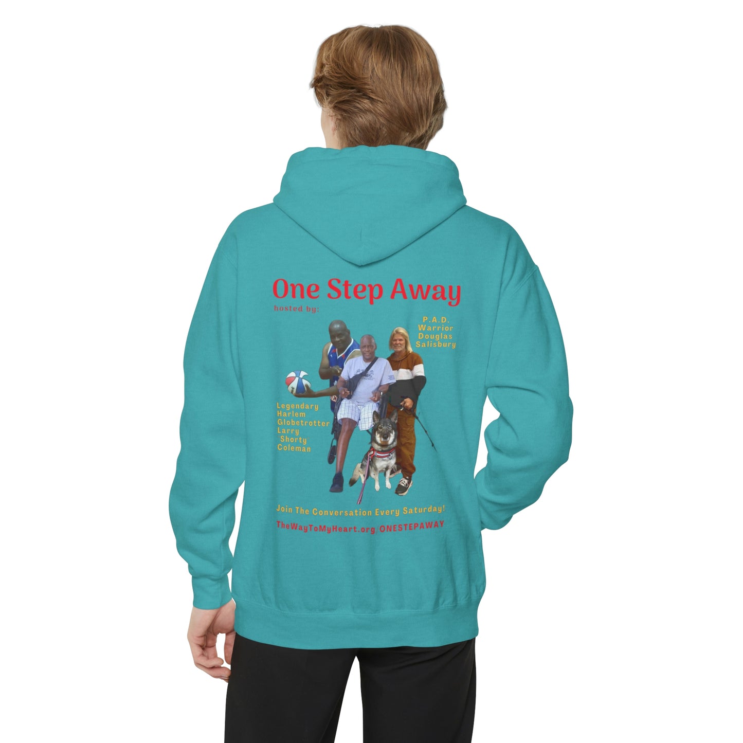 One Step Away Unisex Garment-Dyed Hoodie