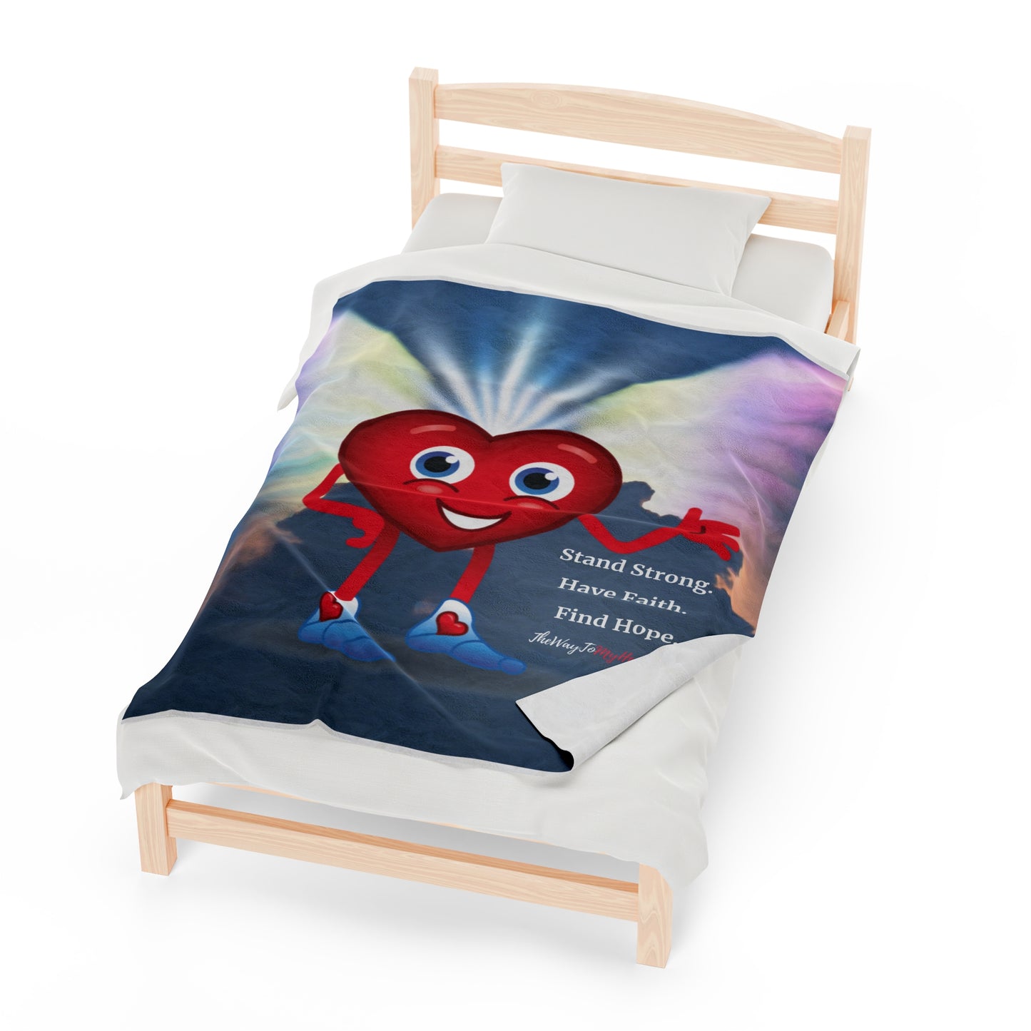 Have Faith Velveteen Plush Blanket
