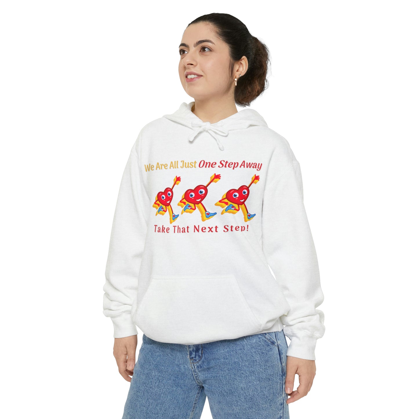 One Step Away Unisex Garment-Dyed Hoodie
