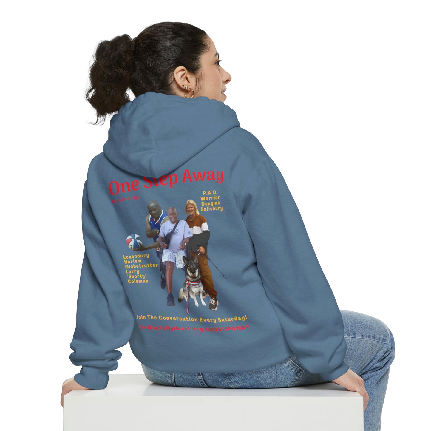 One Step Away Unisex Garment-Dyed Hoodie