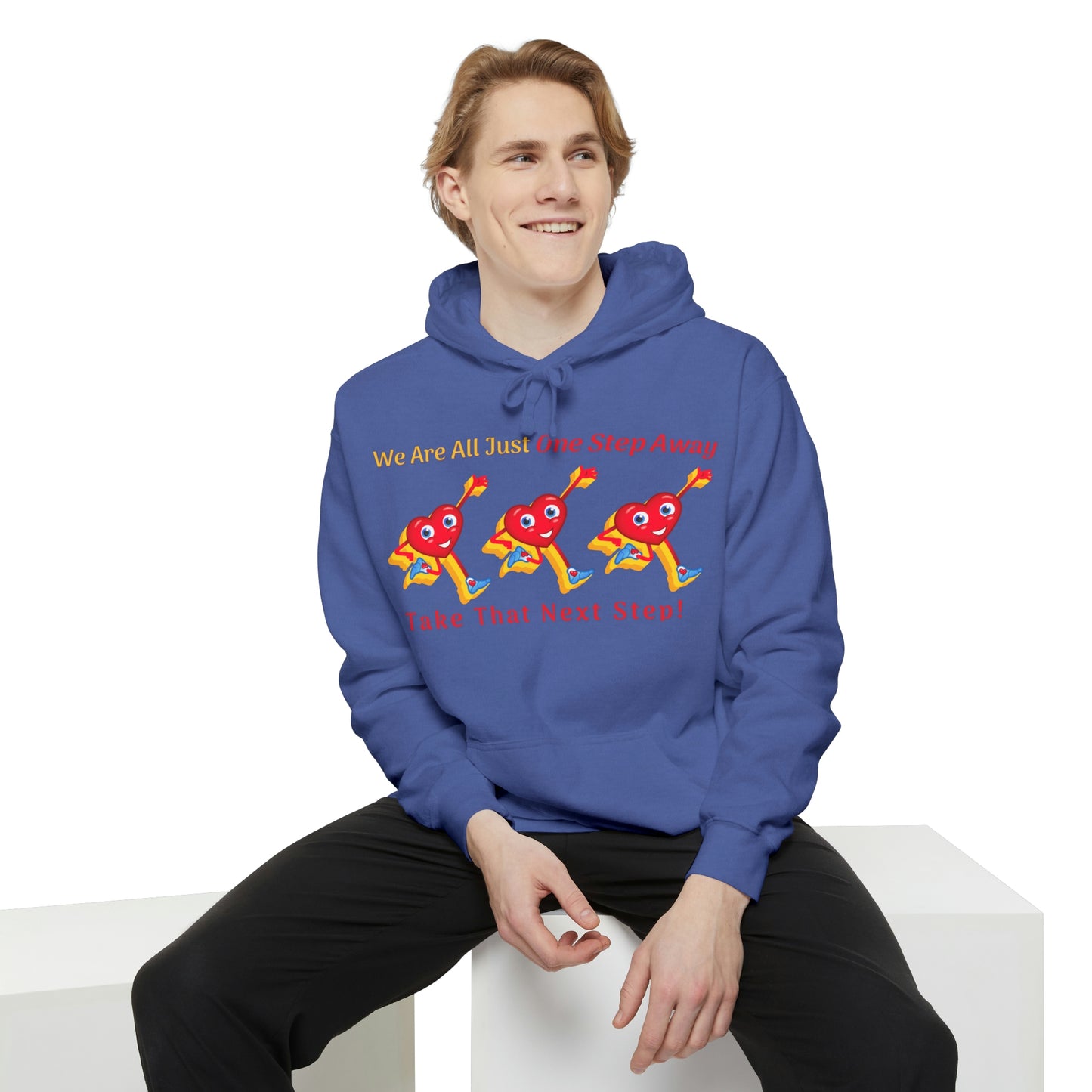 One Step Away Unisex Garment-Dyed Hoodie