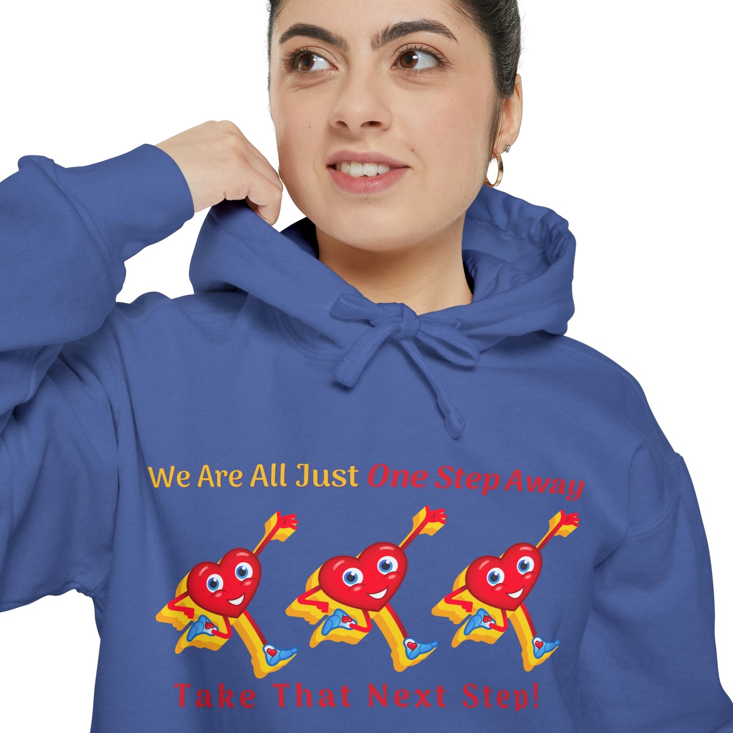 One Step Away Unisex Garment-Dyed Hoodie