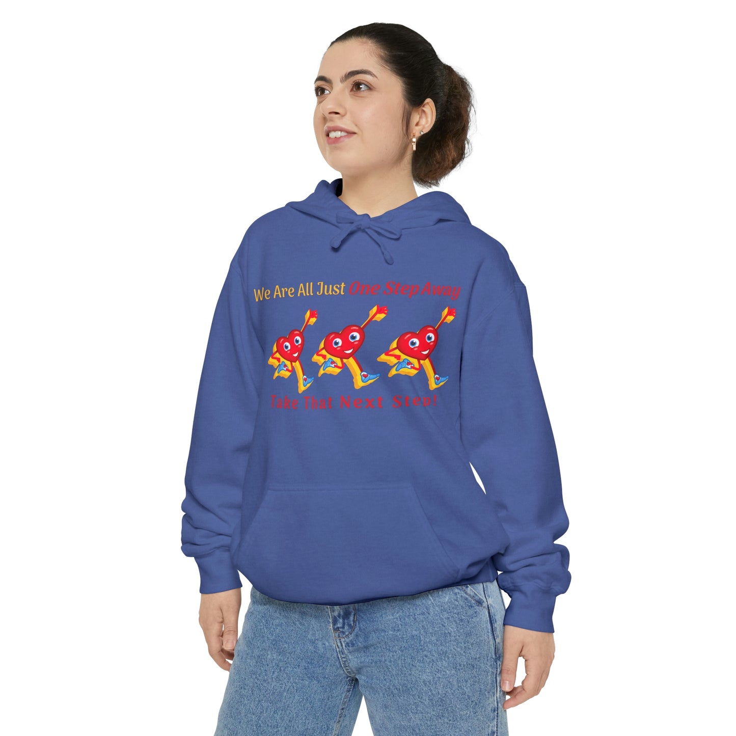 One Step Away Unisex Garment-Dyed Hoodie