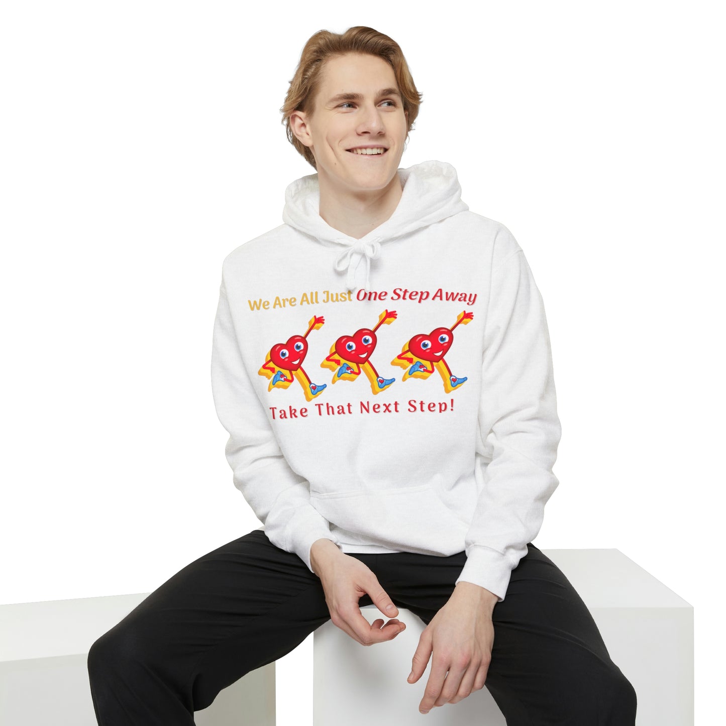 One Step Away Unisex Garment-Dyed Hoodie
