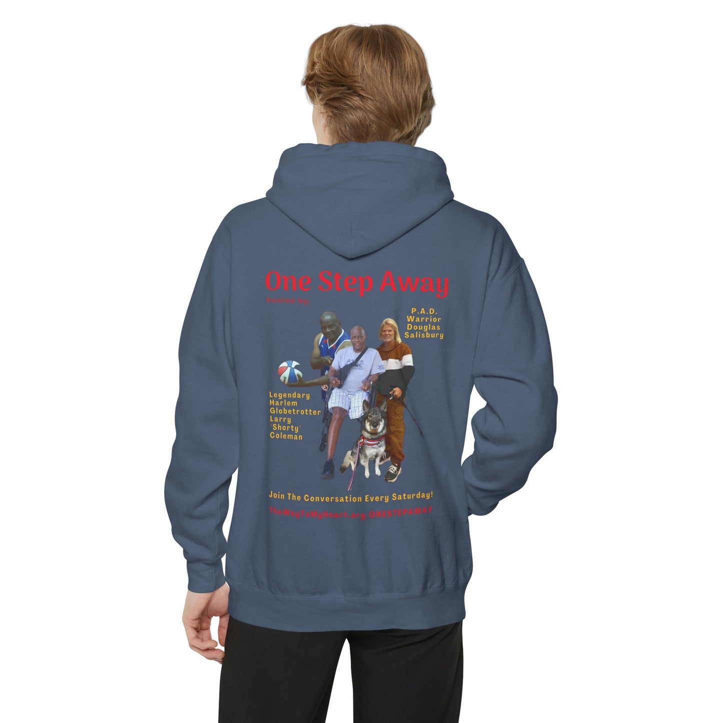 One Step Away Unisex Garment-Dyed Hoodie