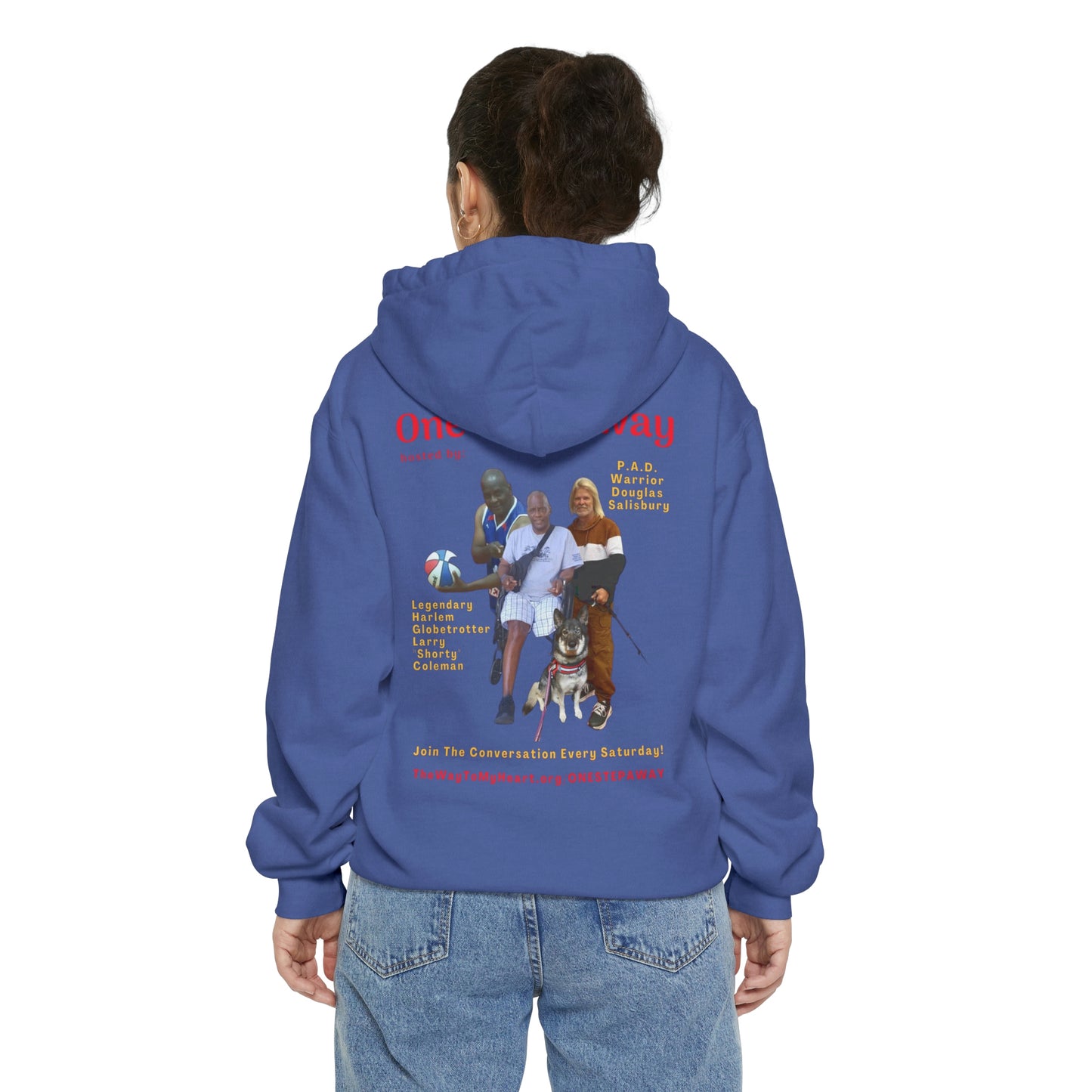 One Step Away Unisex Garment-Dyed Hoodie