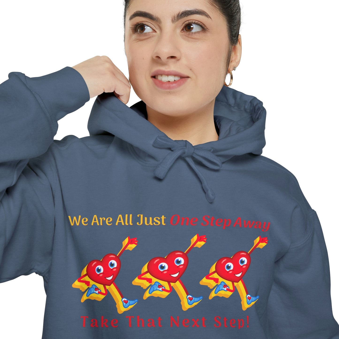 One Step Away Unisex Garment-Dyed Hoodie