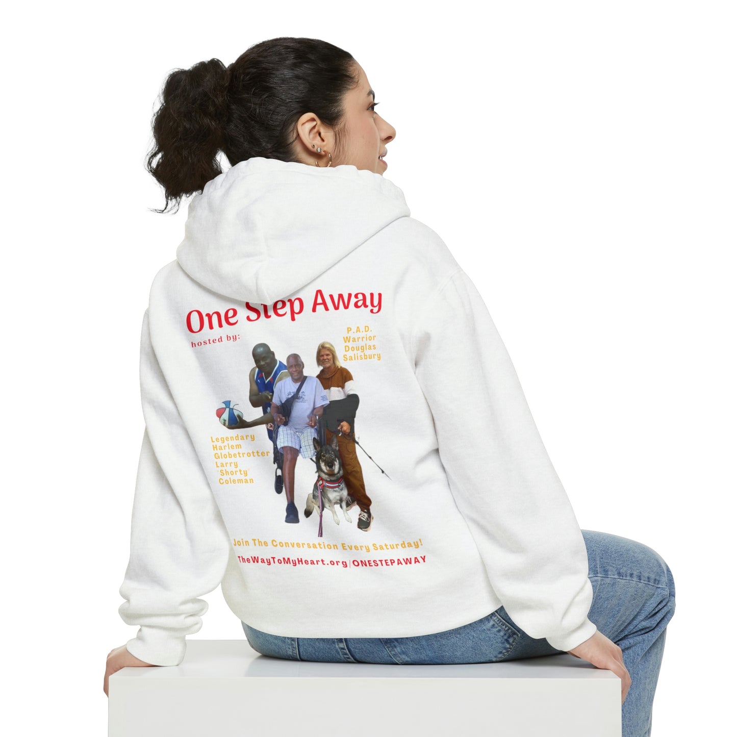 One Step Away Unisex Garment-Dyed Hoodie