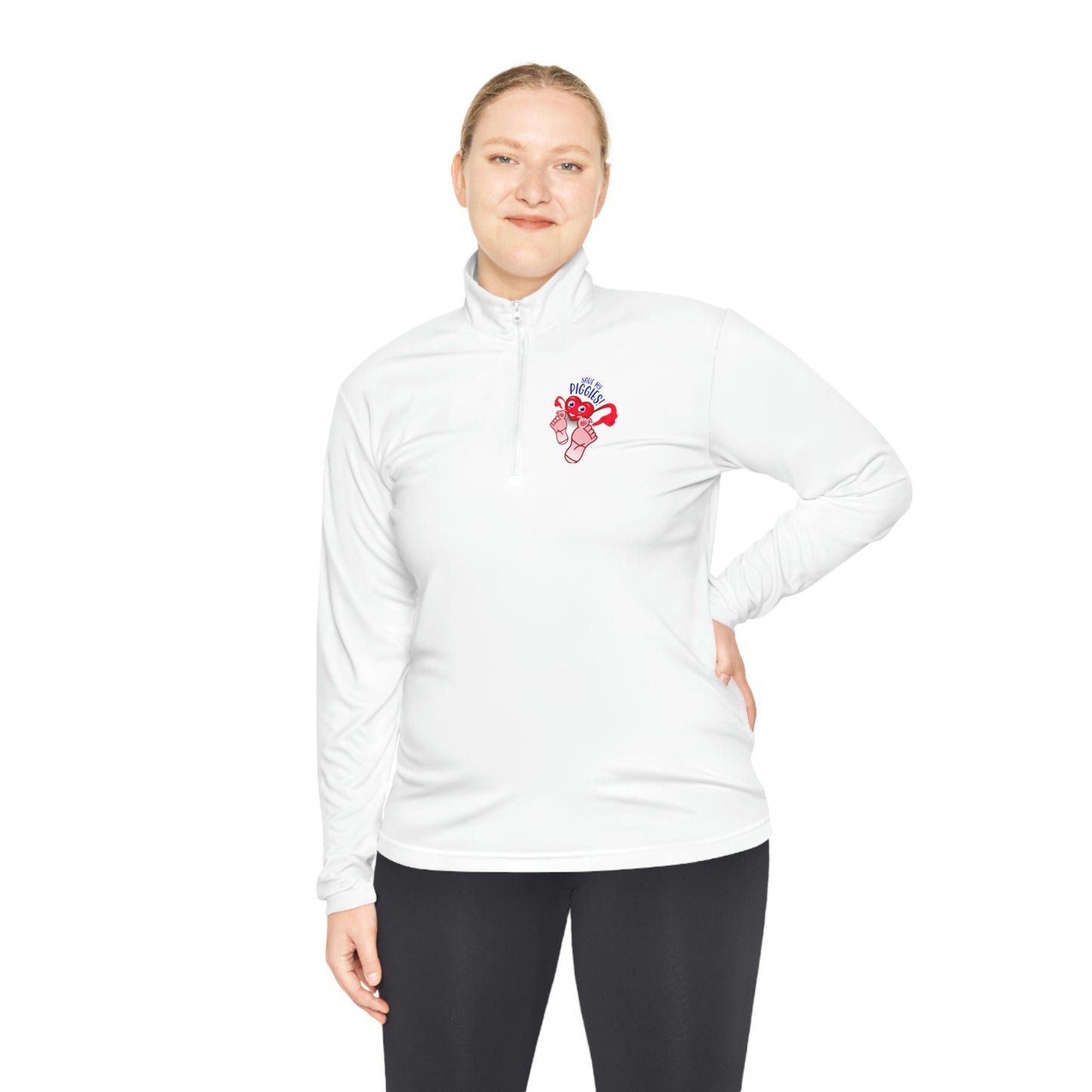 Save My Piggies Unisex Quarter-Zip Pullover