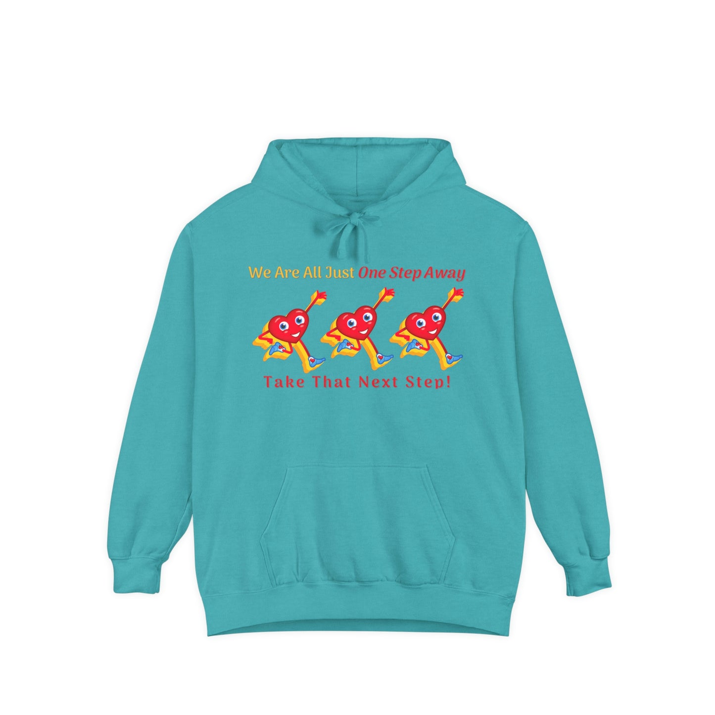One Step Away Unisex Garment-Dyed Hoodie