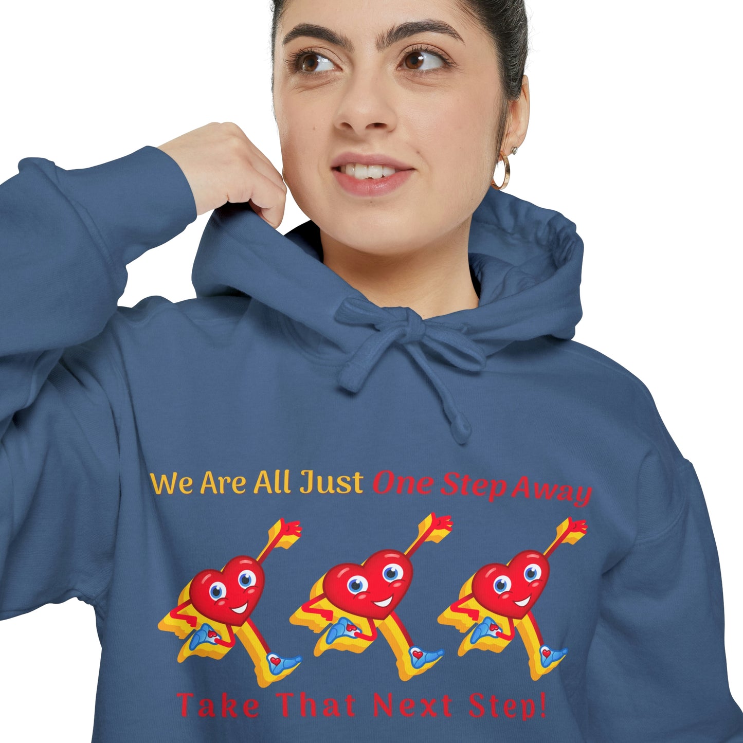 One Step Away Unisex Garment-Dyed Hoodie