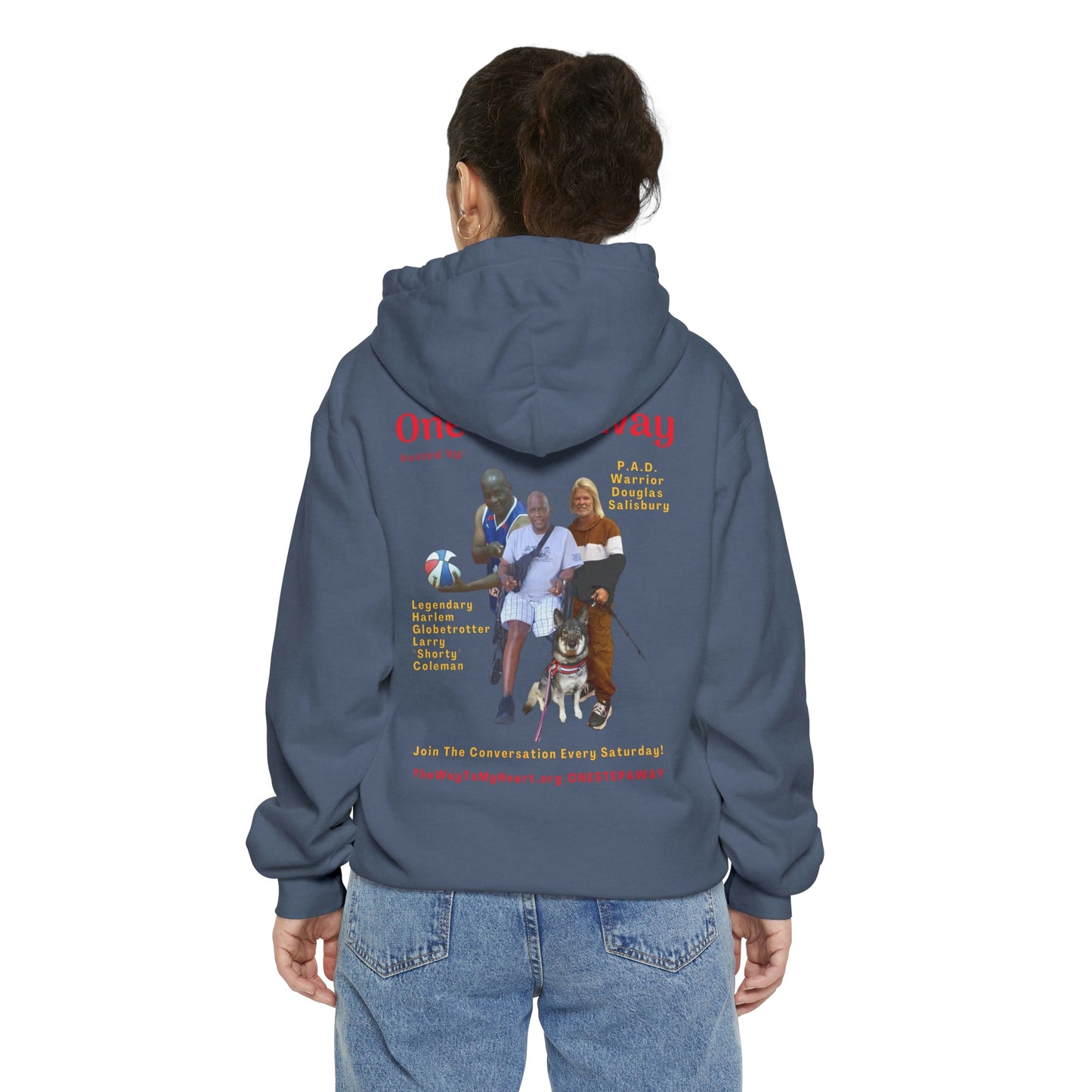 One Step Away Unisex Garment-Dyed Hoodie