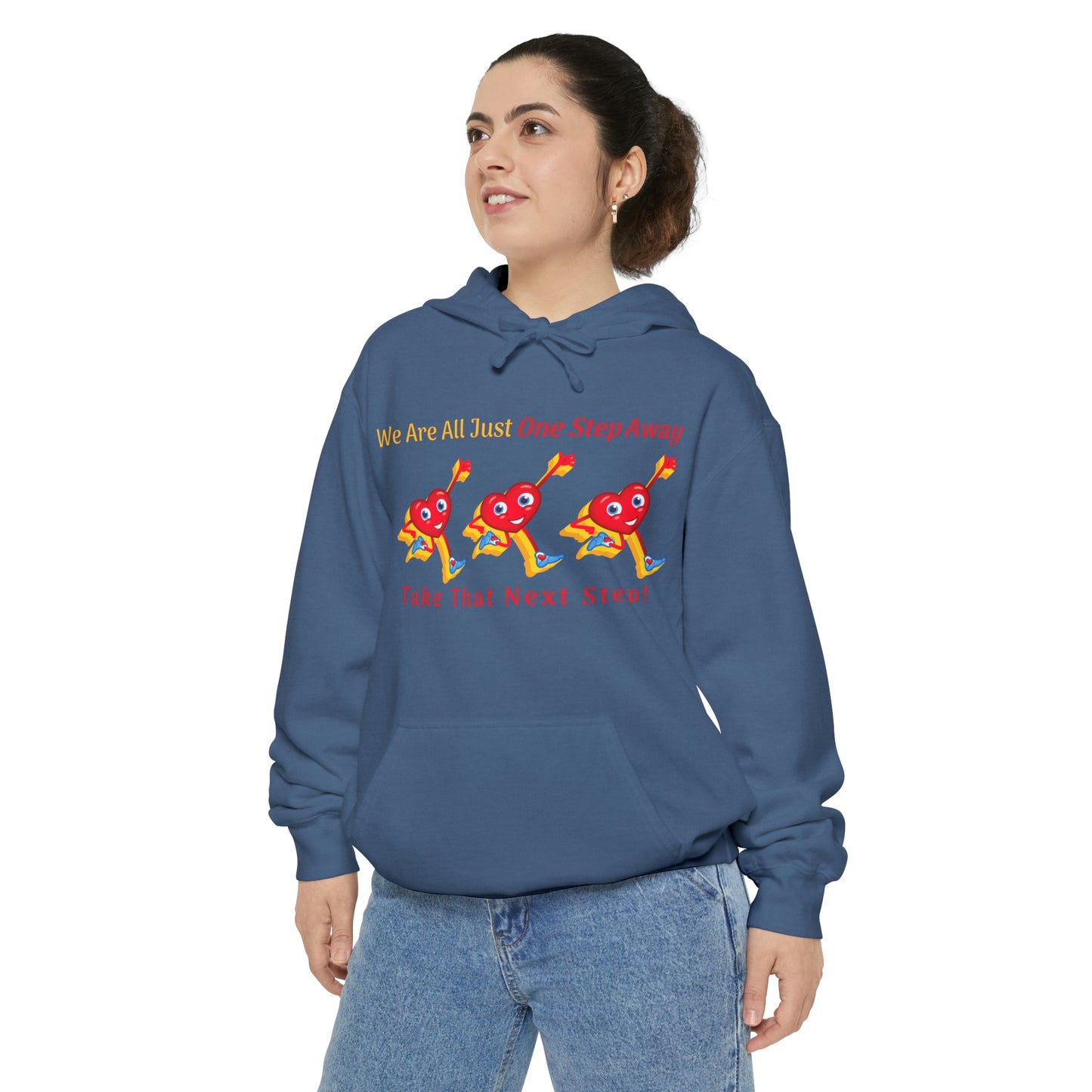 One Step Away Unisex Garment-Dyed Hoodie