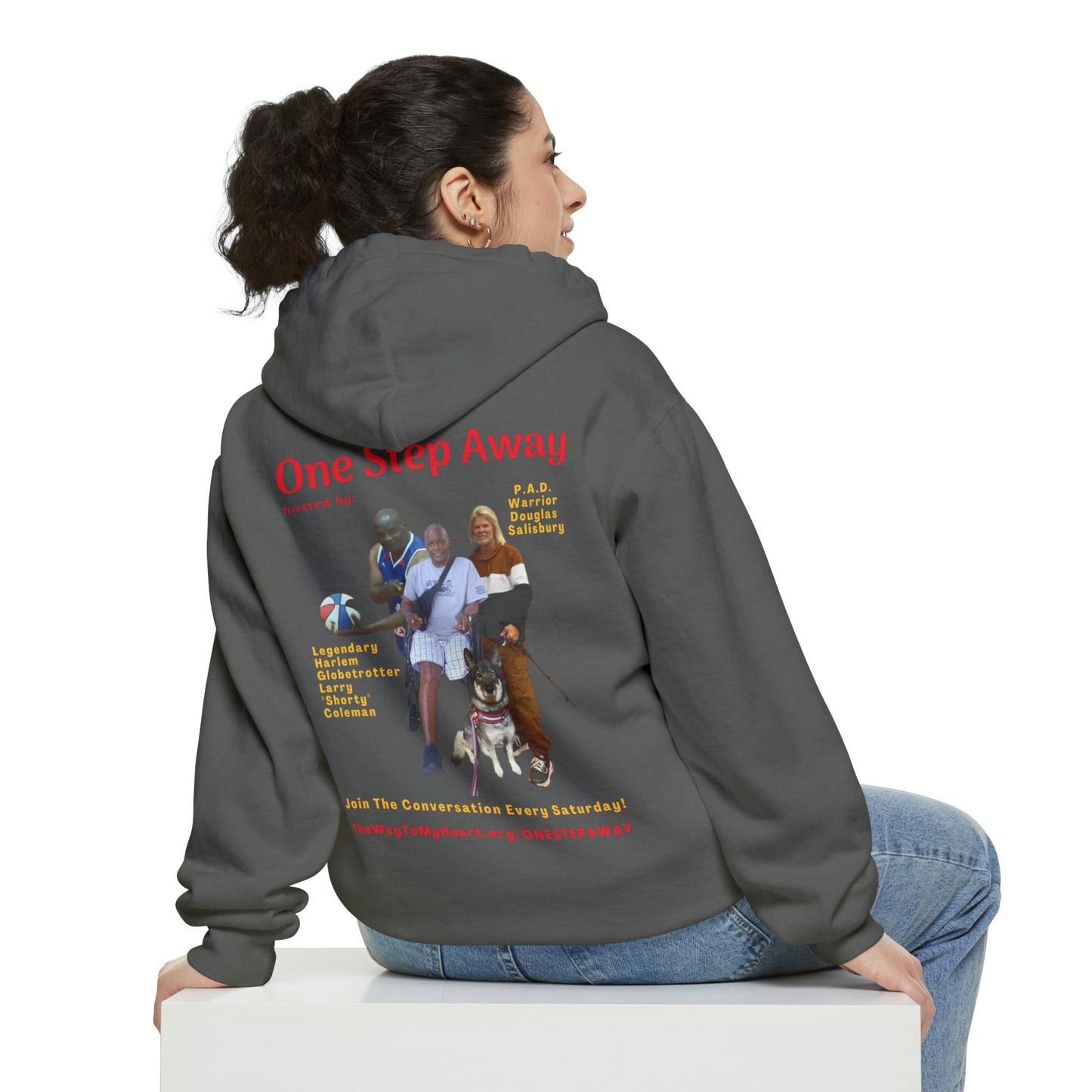 One Step Away Unisex Garment-Dyed Hoodie