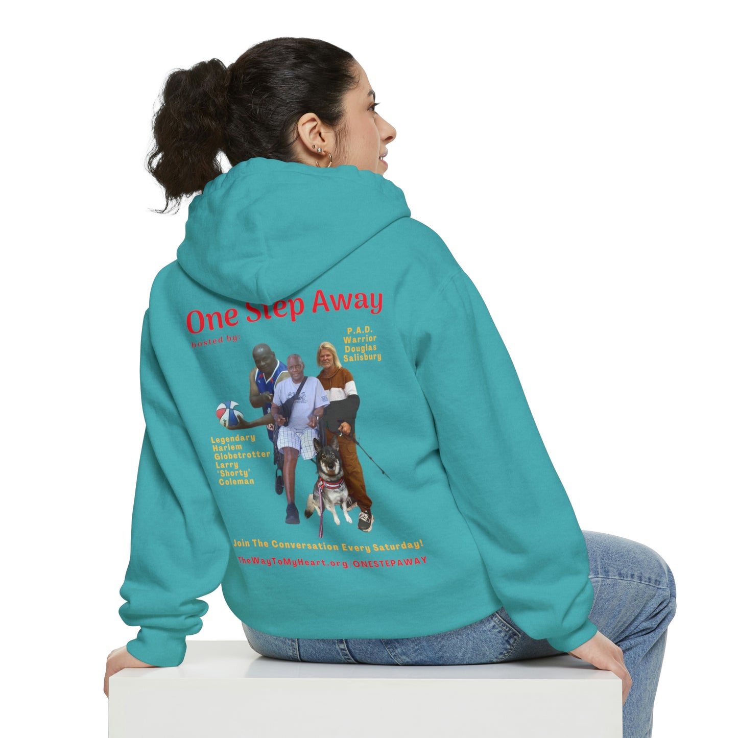 One Step Away Unisex Garment-Dyed Hoodie