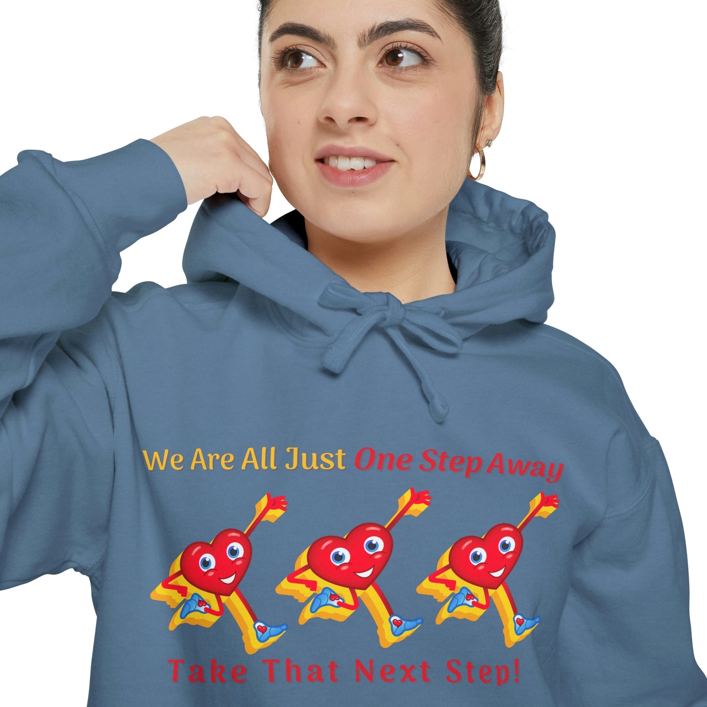 One Step Away Unisex Garment-Dyed Hoodie