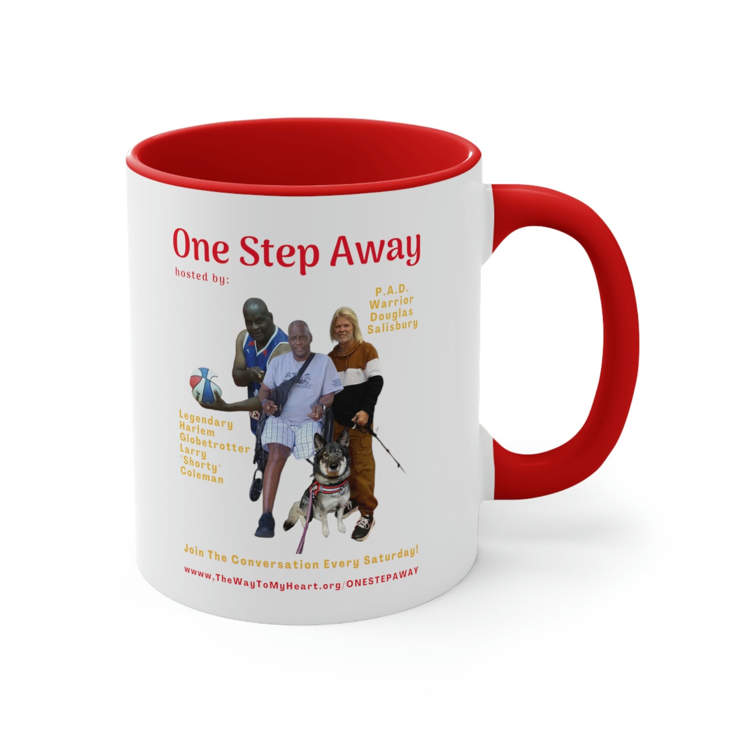 One Step Away Accent Coffee Mug, 11oz